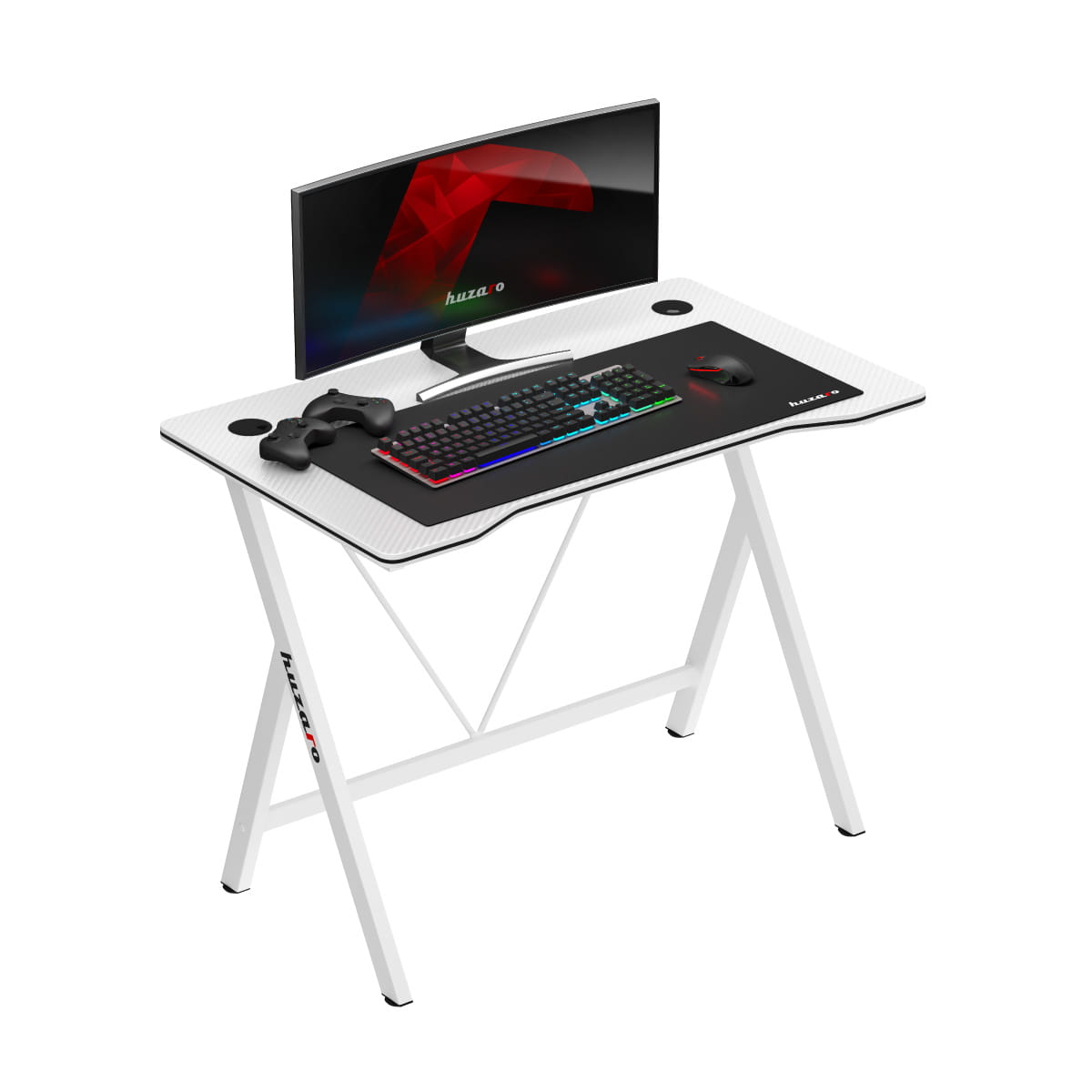 Huzaro Hero 1.4 Weißer Gaming-Schreibtisch
