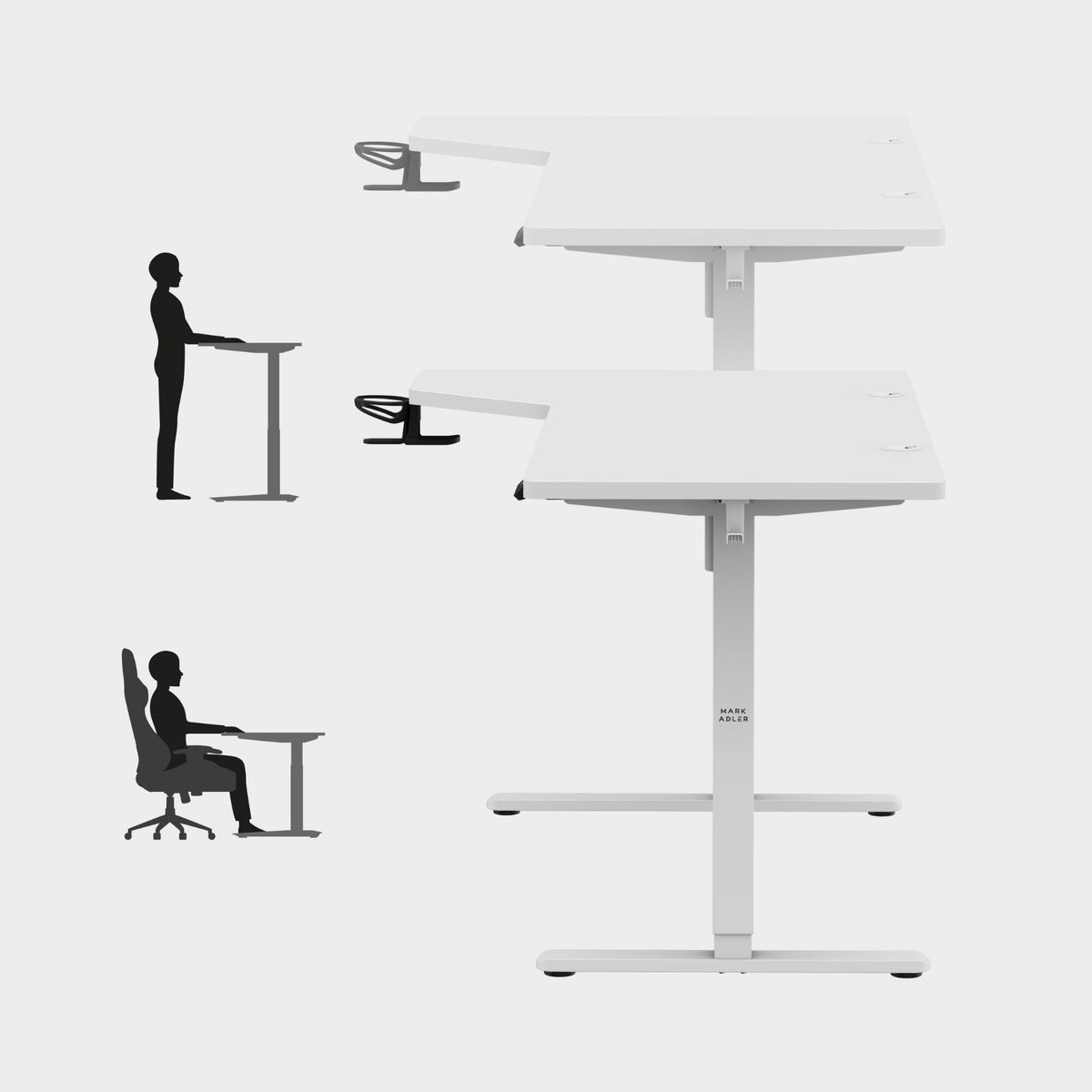 Mark Adler Leader 9.1 Weiß Elektrischer Schreibtisch