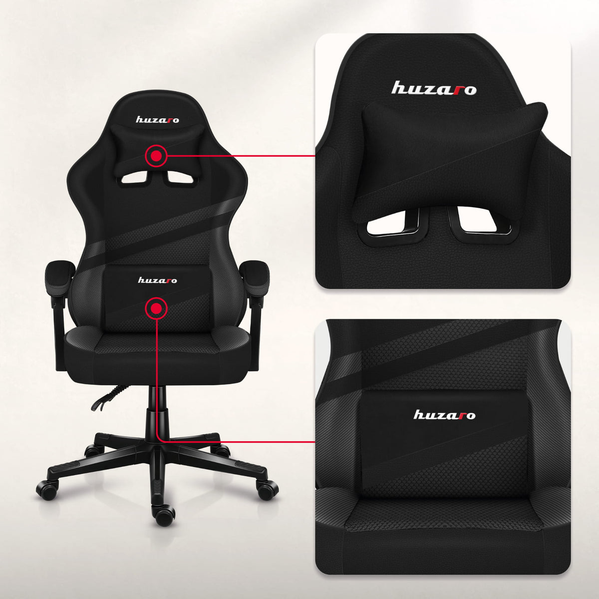 HUZARO FORCE 4.4 Carbon Gaming-Stuhl