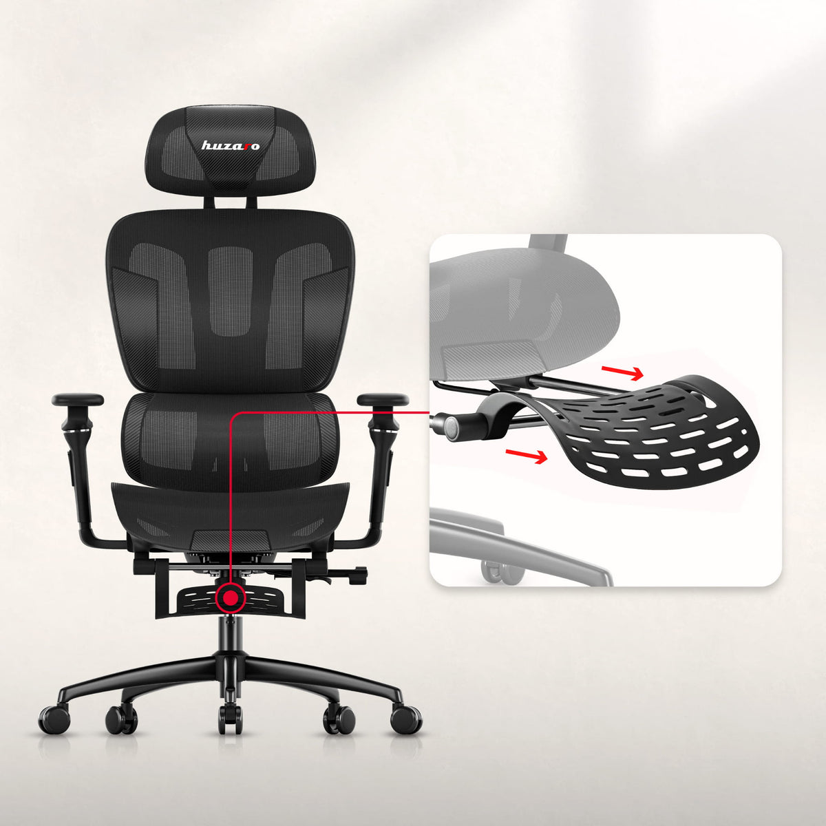HUZARO COMBAT 7.9 Gaming-Stuhl Schwarz