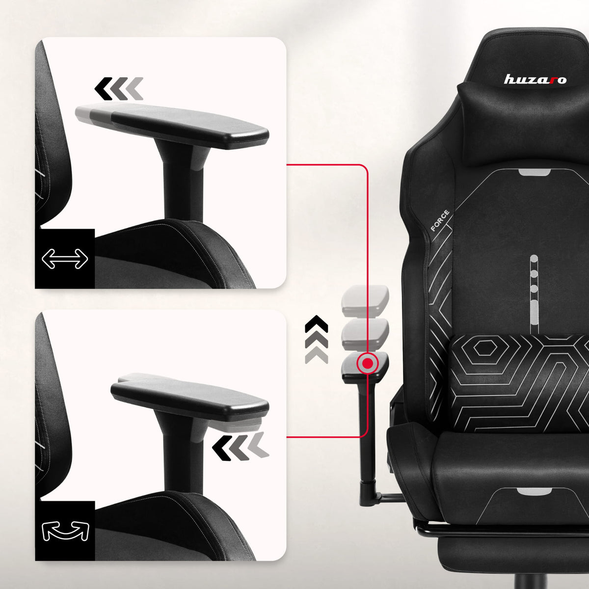 Huzaro Force 8.1 Schwarz Gaming Stuhl