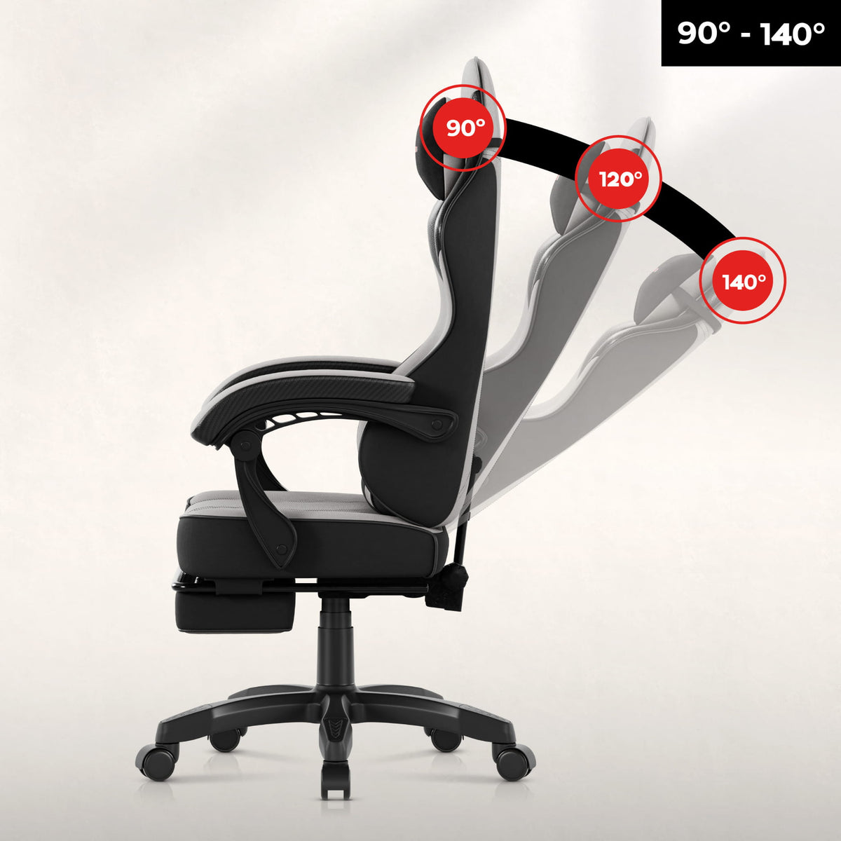 Huzaro Force 3.7 Grey Gaming-Stuhl