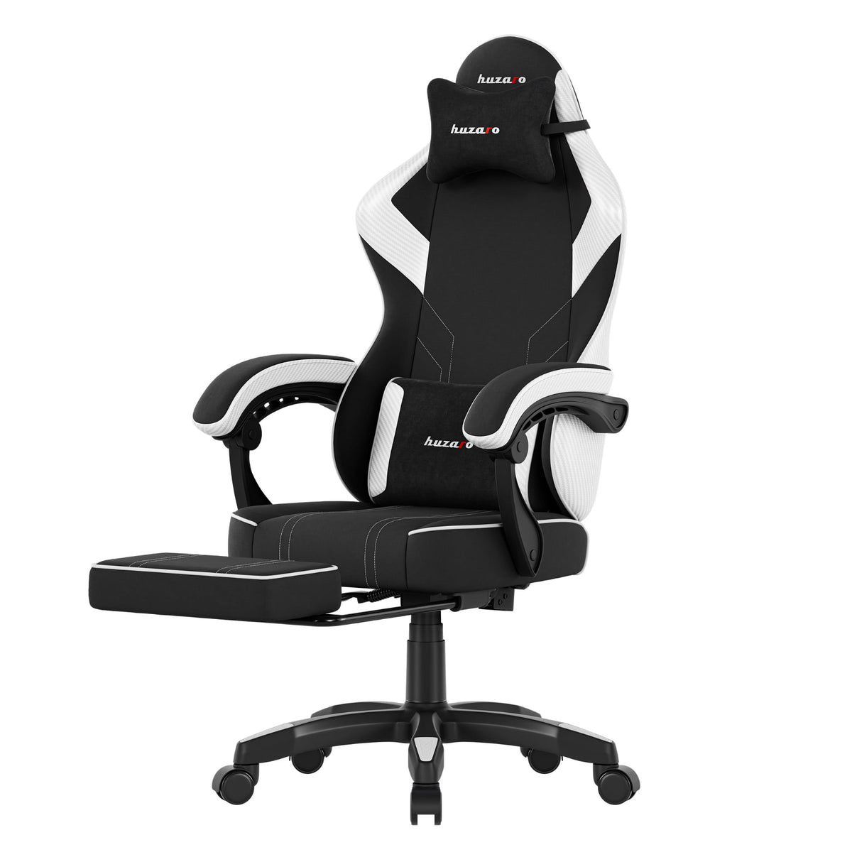 Huzaro Force 3.7 Weißer Carbon-Gaming-Stuhl