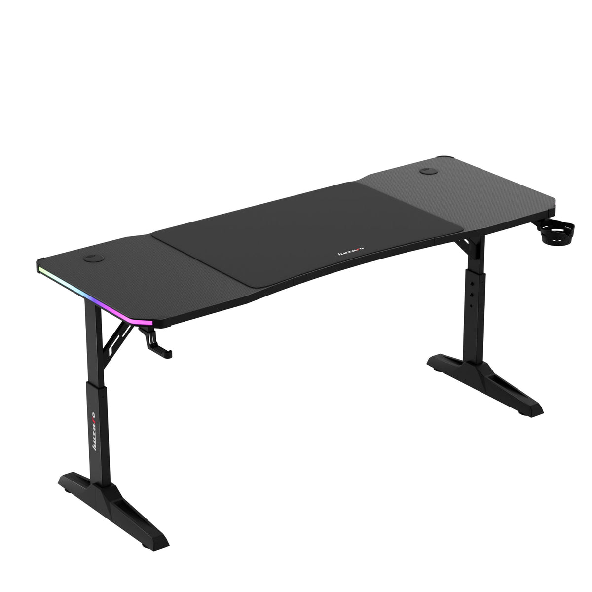LED Gaming-Schreibtisch Huzaro Hero 4.6 RGB Schwarz 160 cm