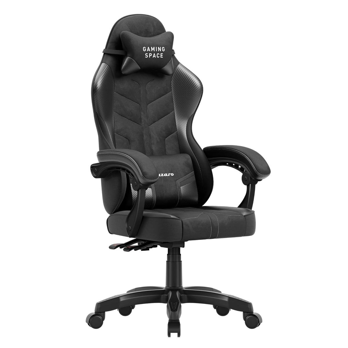 Huzaro Force 2.7 Gaming-Stuhl aus schwarzem Carbon-Samt 