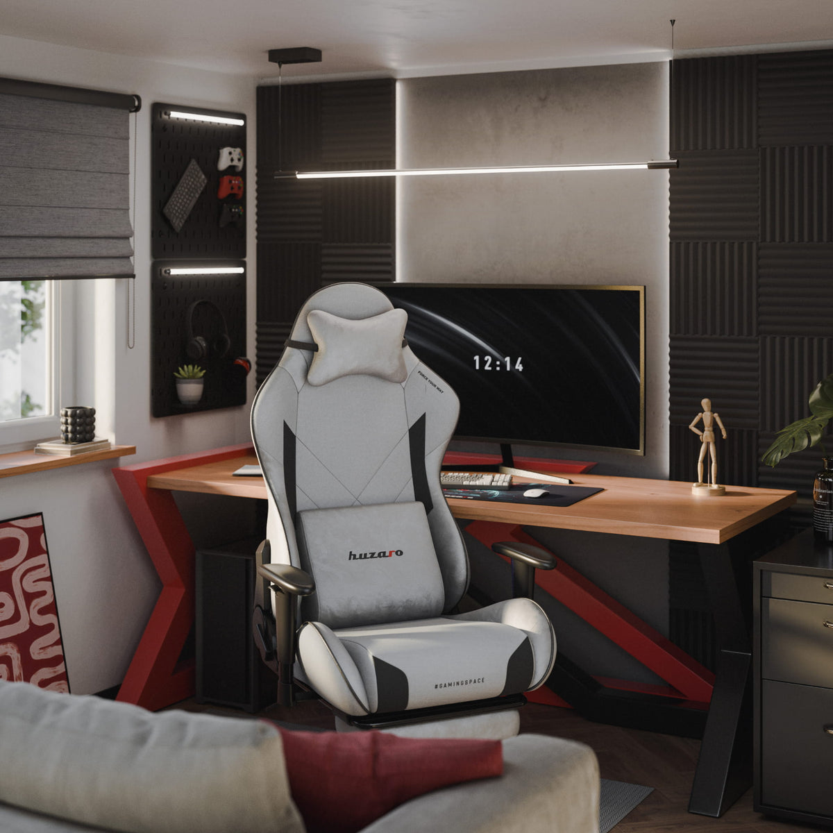 Huzaro Force 5.7 Grauer Gaming-Stuhl