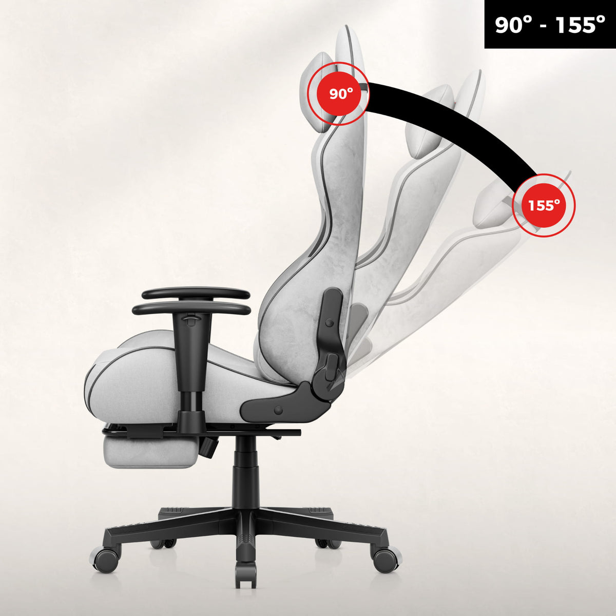 Huzaro Force 5.7 Grauer Gaming-Stuhl