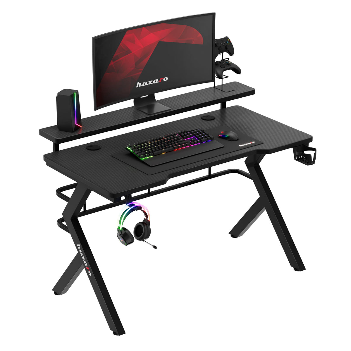 Huzaro Hero 5.0 Gaming-Schreibtisch Schwarz