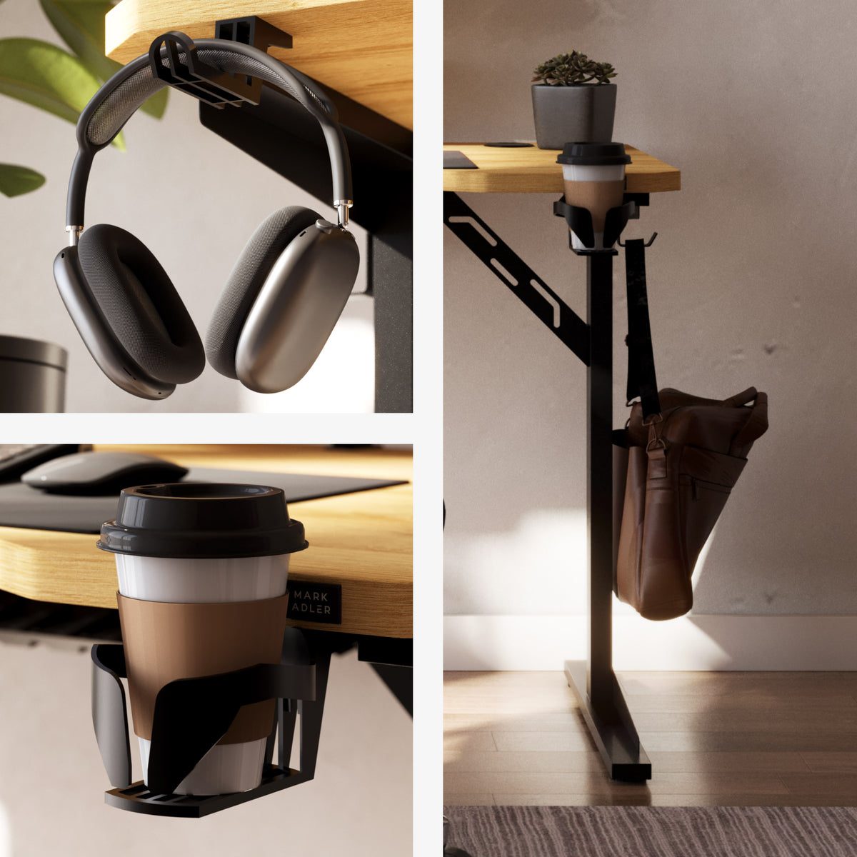 Computertisch mit Regal Mark Adler Leader 5.1 Oak 115 cm