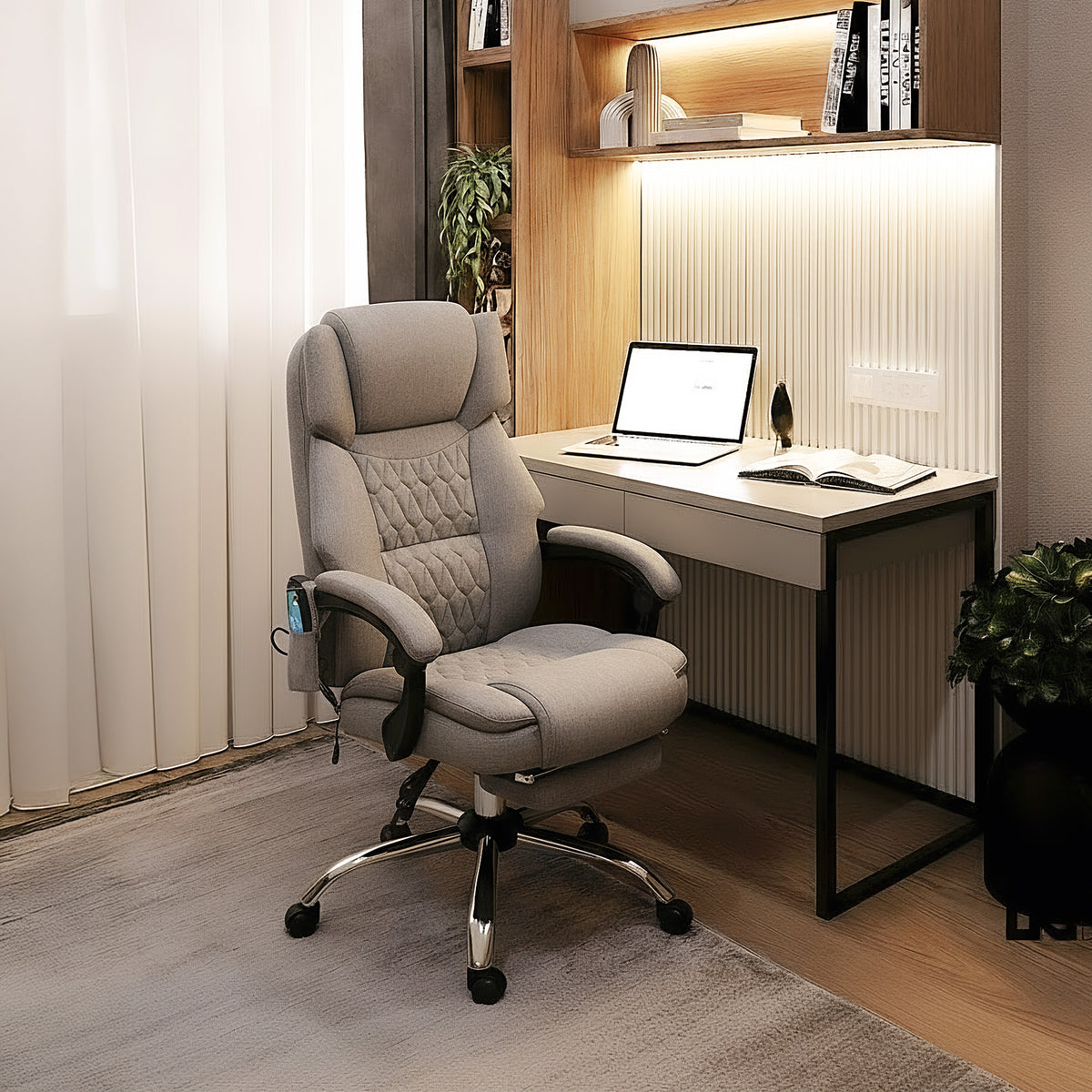 Mark Adler Boss 6.0 Grau Massage-Bürostuhl