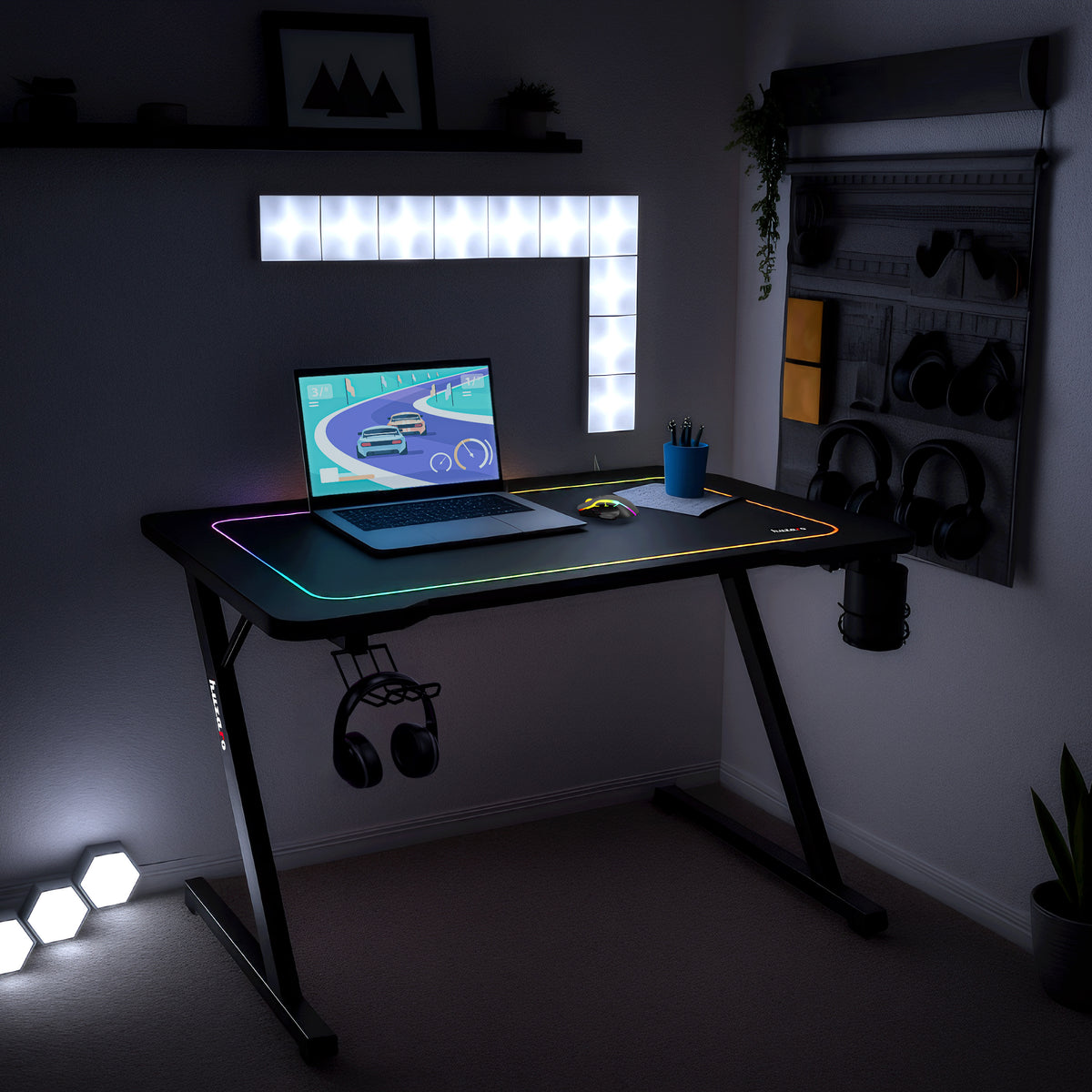 Huzaro Hero 1.8 Gaming-Schreibtisch Schwarz