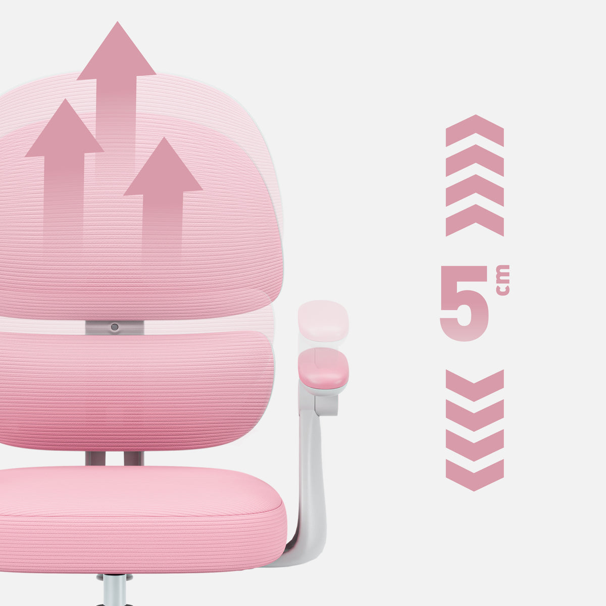 Ergonomischer Kinderstuhl Mark Adler Junior 4.4 Pink