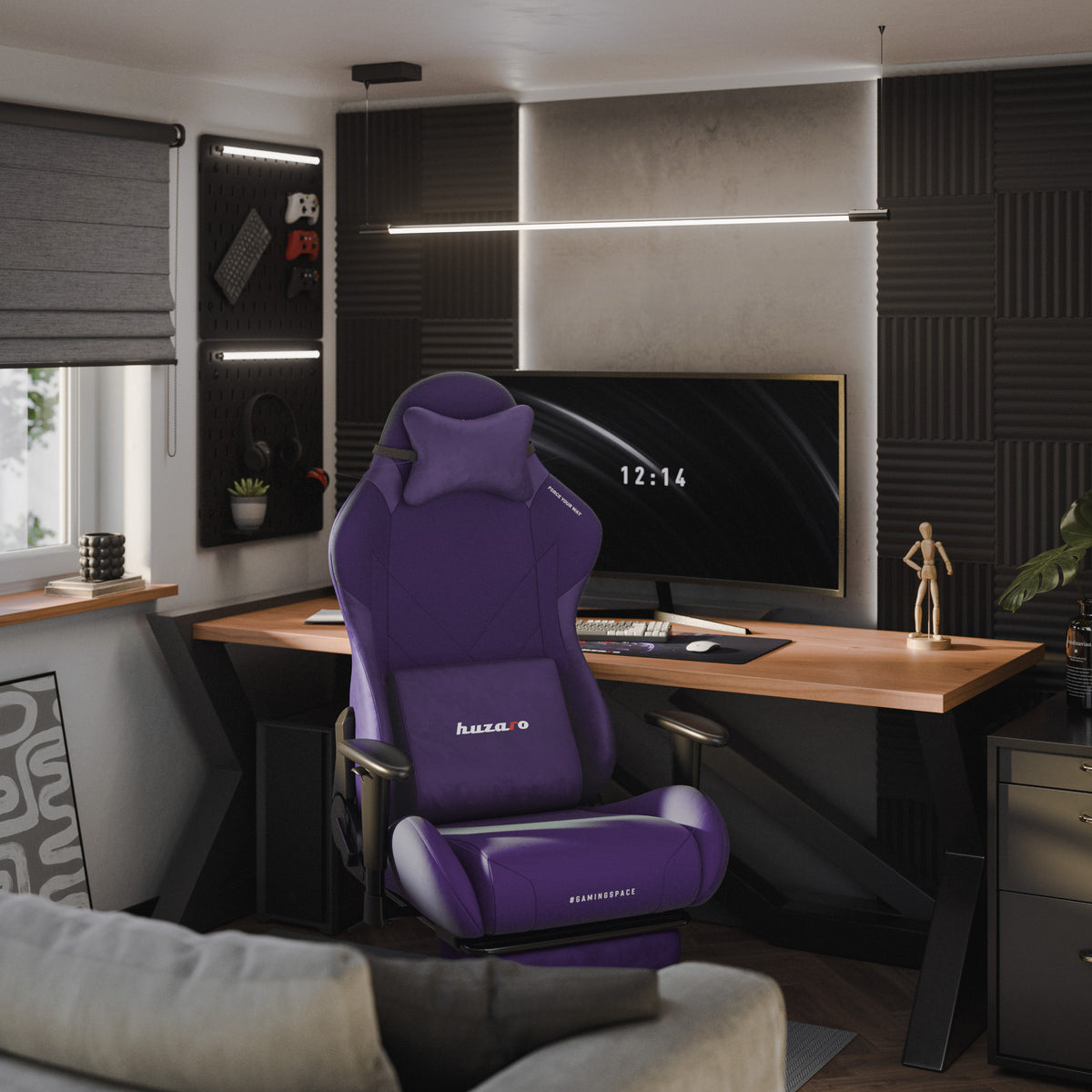 Huzaro Force 5.7 Lila Gaming-Stuhl