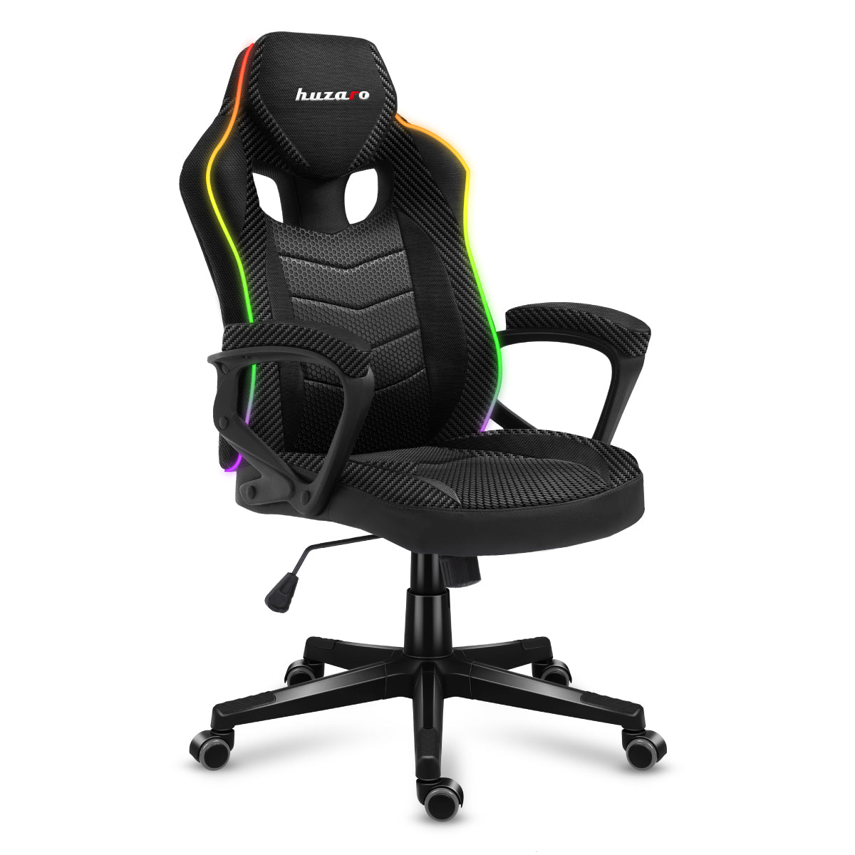 Huzaro Force 2.5 RGB LED Carbon Mesh Gaming-Stuhl