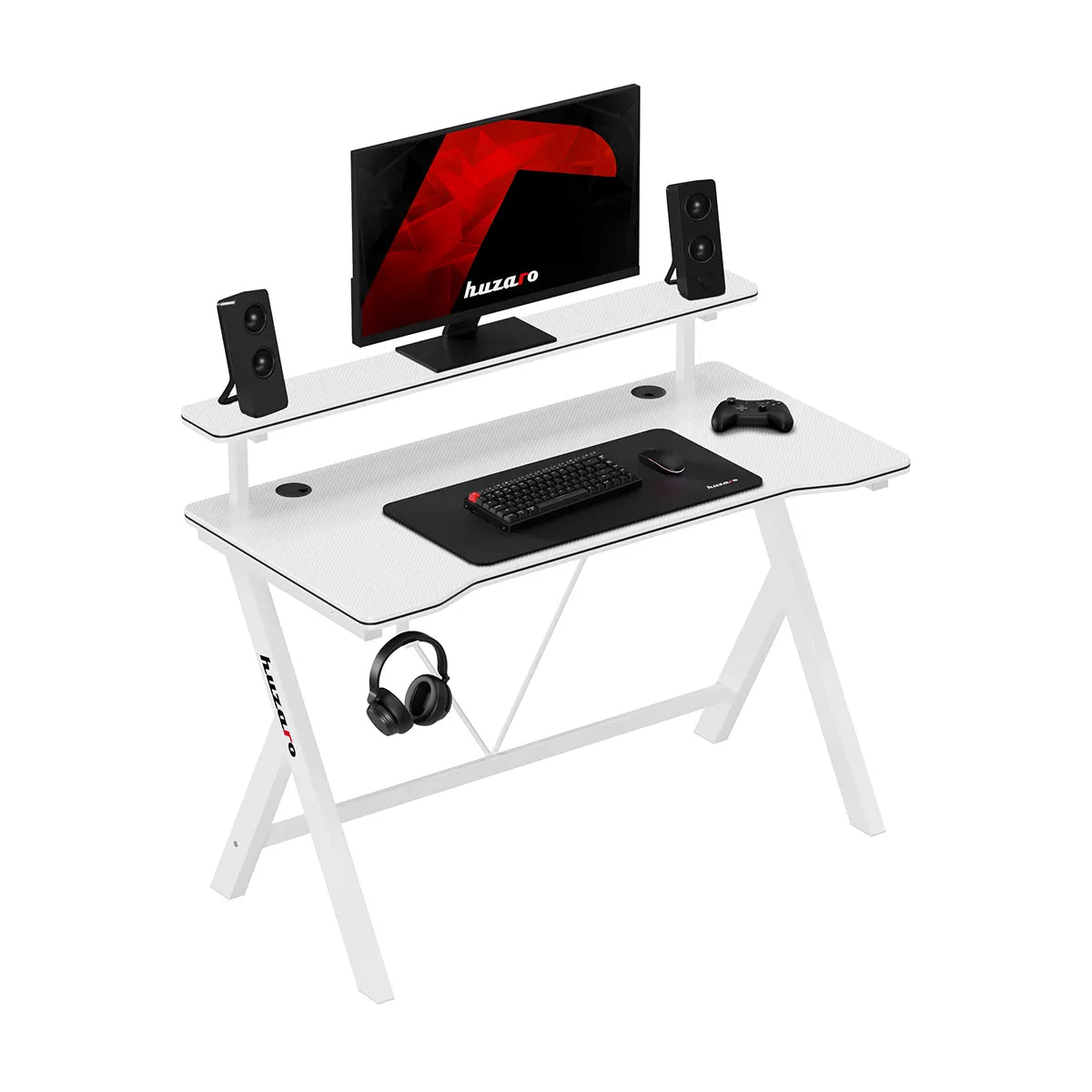 Gaming-Schreibtisch 120 cm Huzaro Hero 1.9 Weiß