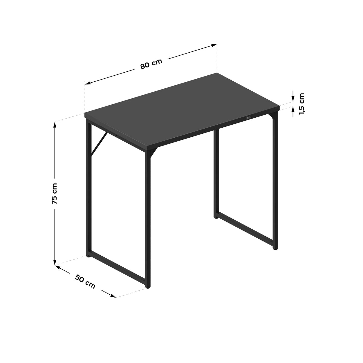 Mark Adler Leader 1.3 Schwarzer Schreibtisch