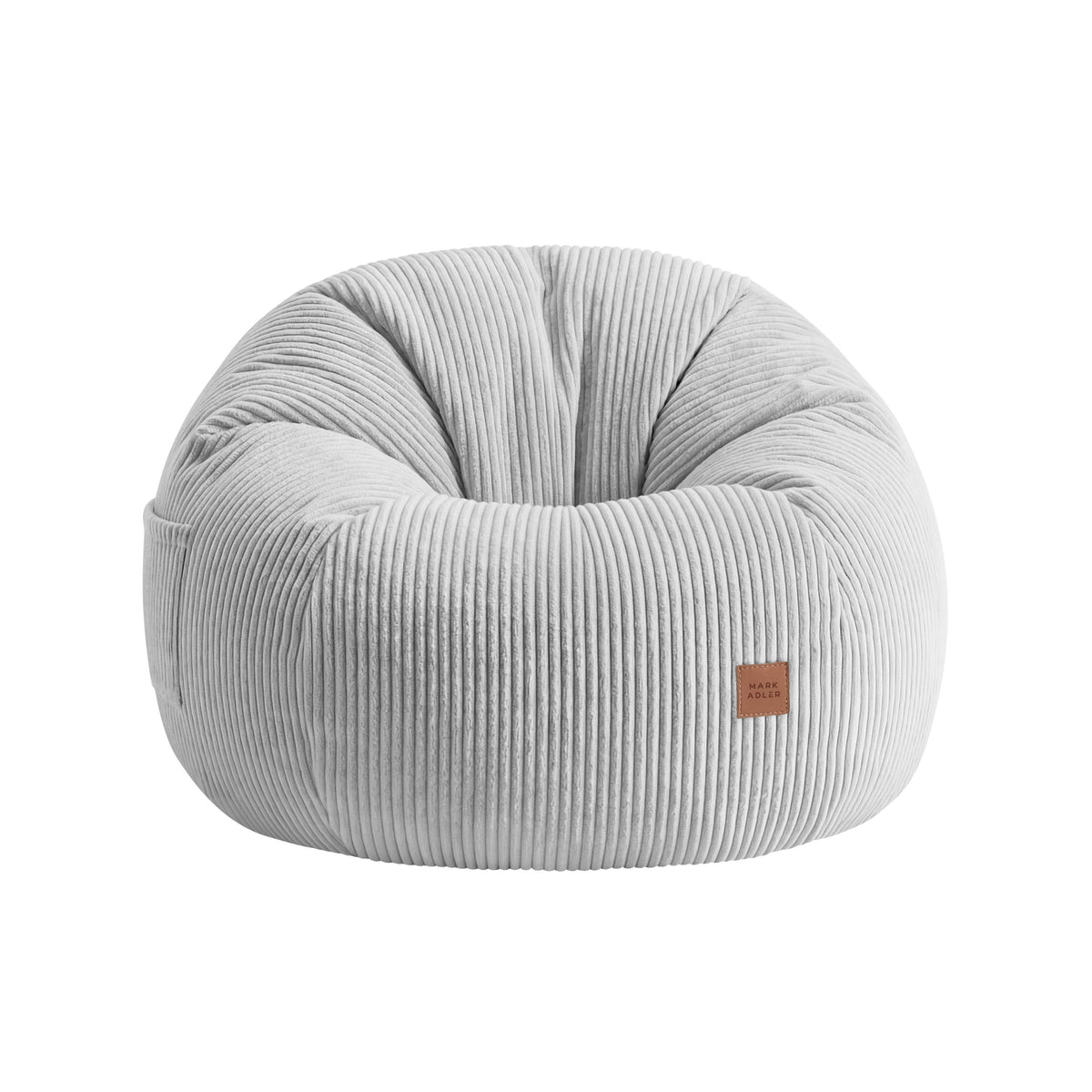 Cord-Sitzsack mit Fußstütze Mark Adler Comfy 3.0 Grey