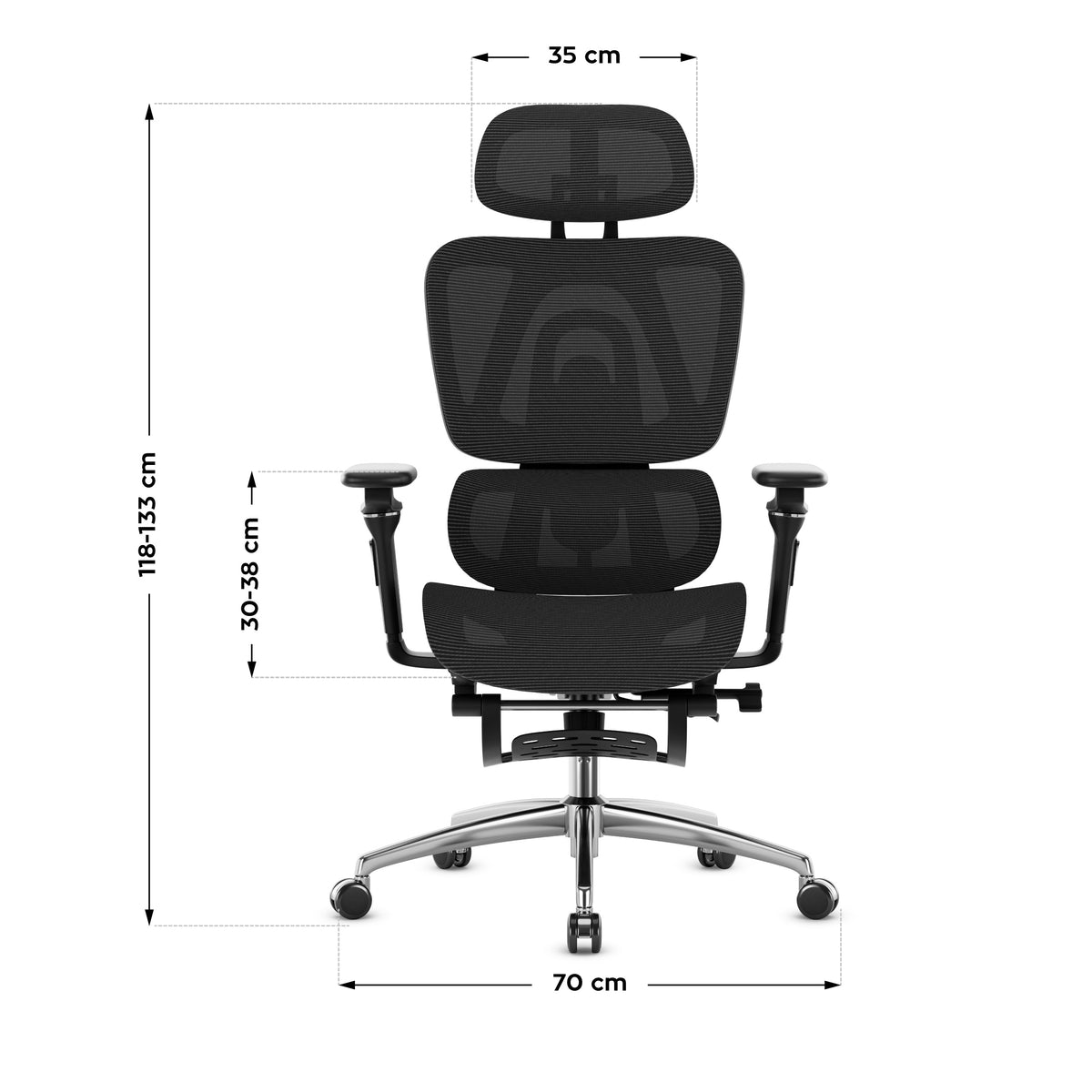 Mark Adler Expert 7.9 Schwarz Ergonomischer Bürostuhl