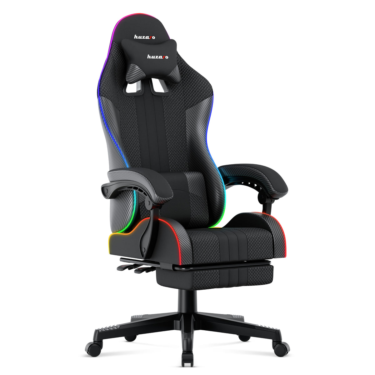 HUZARO Force 4.7 RGB LED Mesh Gaming-Stuhl