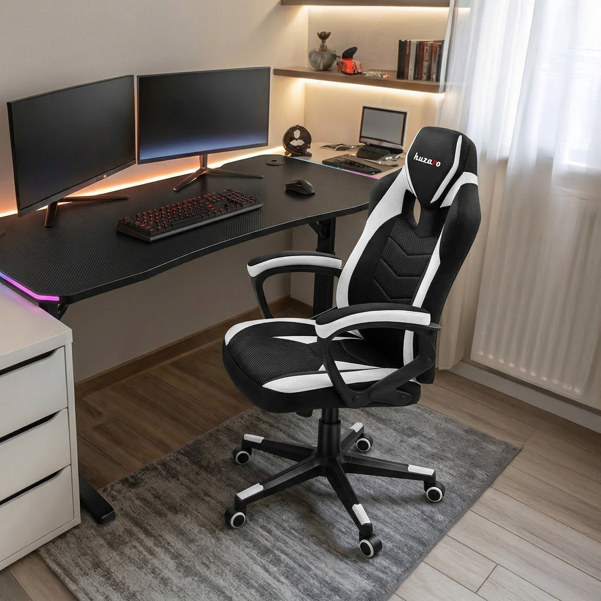 Huzaro Force 2.5 Weiß Mesh Gaming-Stuhl