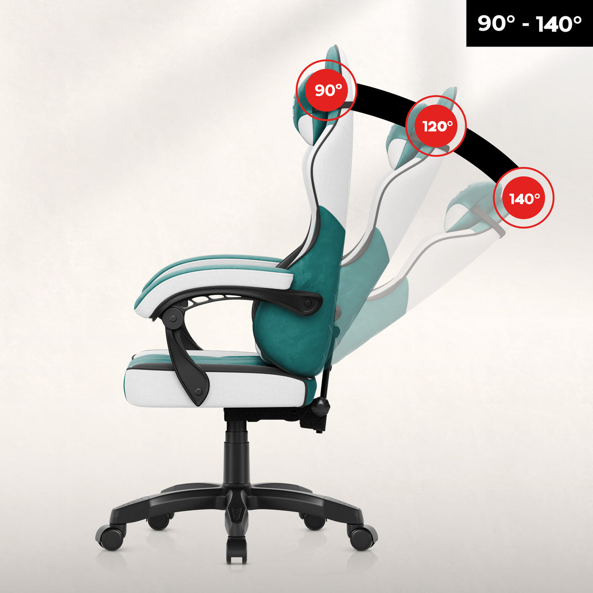 Gaming-Sessel aus Velours Huzaro Force 2.7 Green
