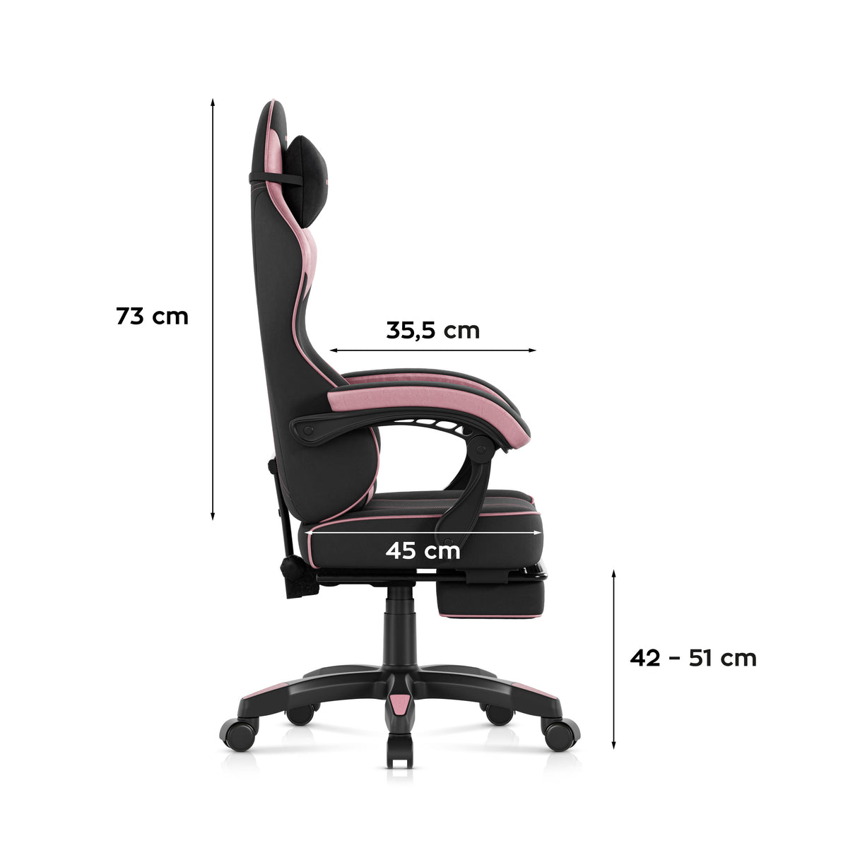 Huzaro Force 3.7 Pink Gaming Stuhl