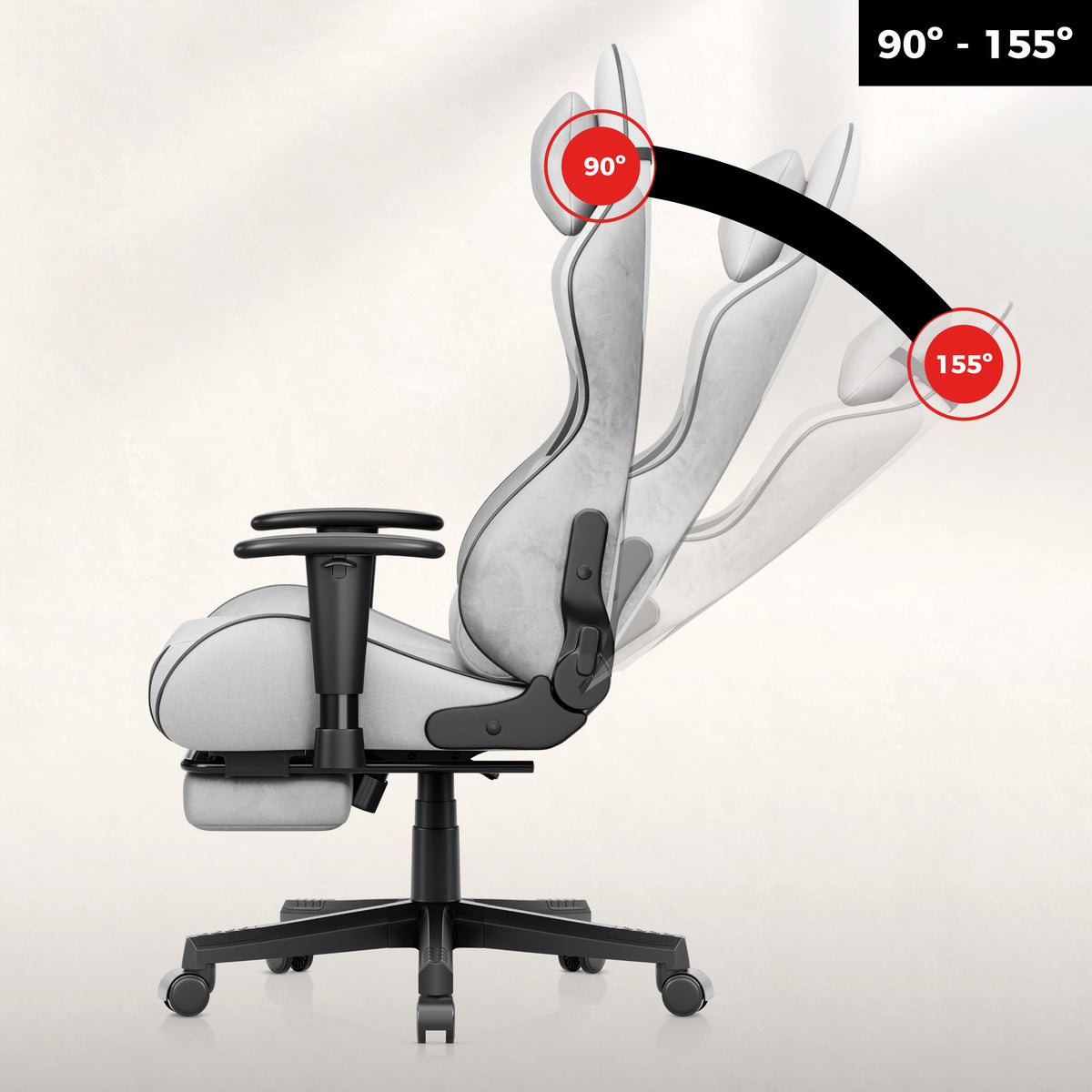 Huzaro Force 5.7 Grauer Gaming-Stuhl