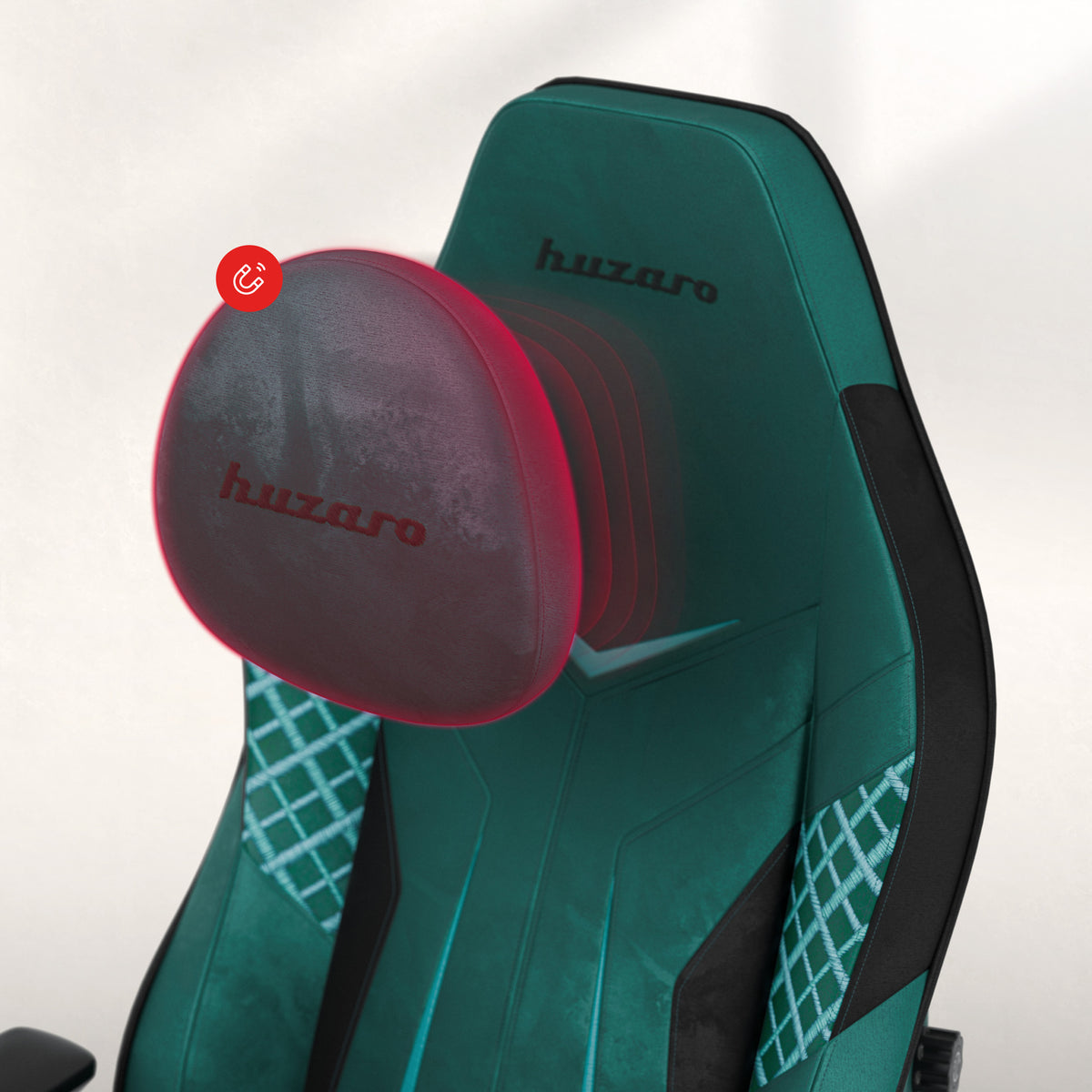 Fotel gamingowy zamszowy Huzaro Force 8.3 Green