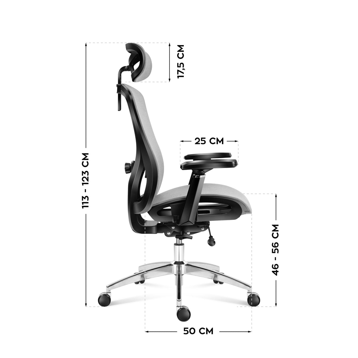 Bürostühl Expert 5.3 Grey Mesh