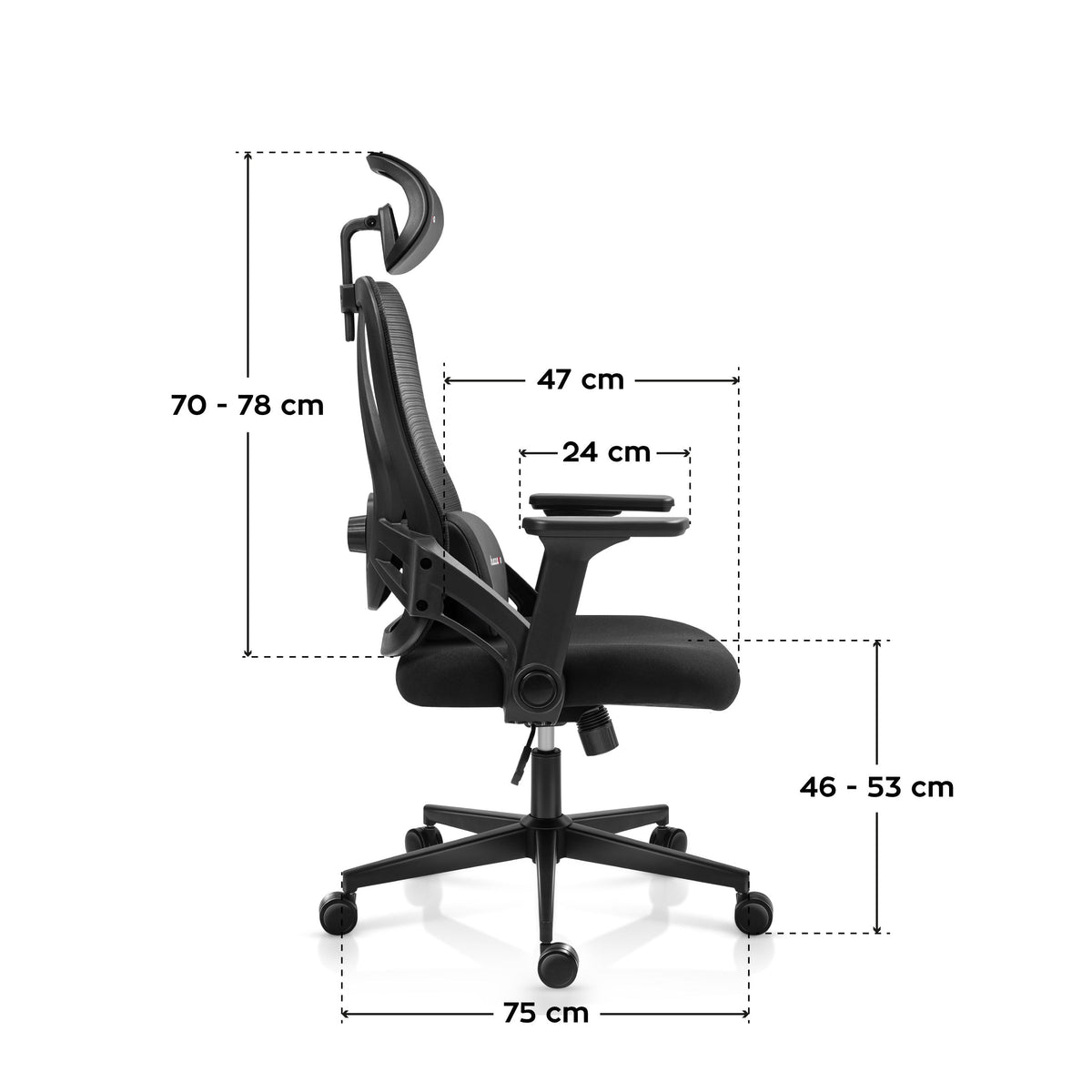 Huzaro Combat 2.7 Gaming-Stuhl Black