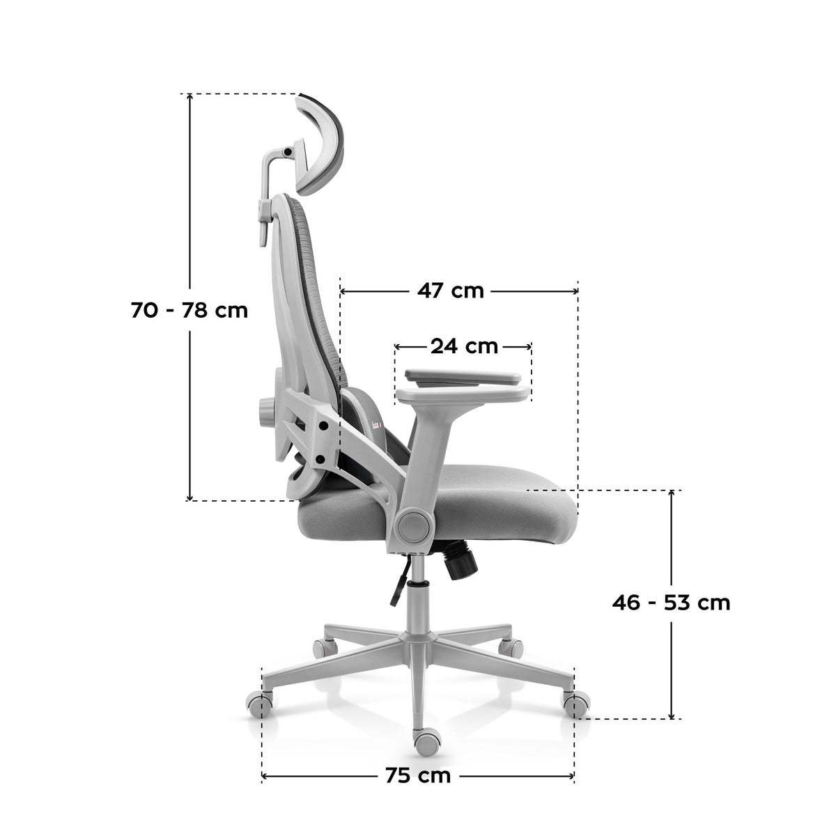Huzaro Combat 2.7 Gaming-Stuhl Grey