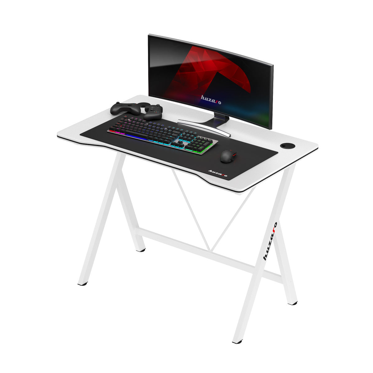 Huzaro Hero 1.4 Weißer Gaming-Schreibtisch