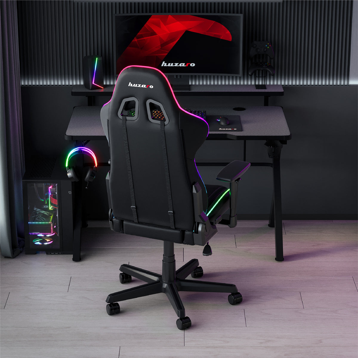 Huzaro Hero 5.0 RGB-LED-Gaming-Tisch