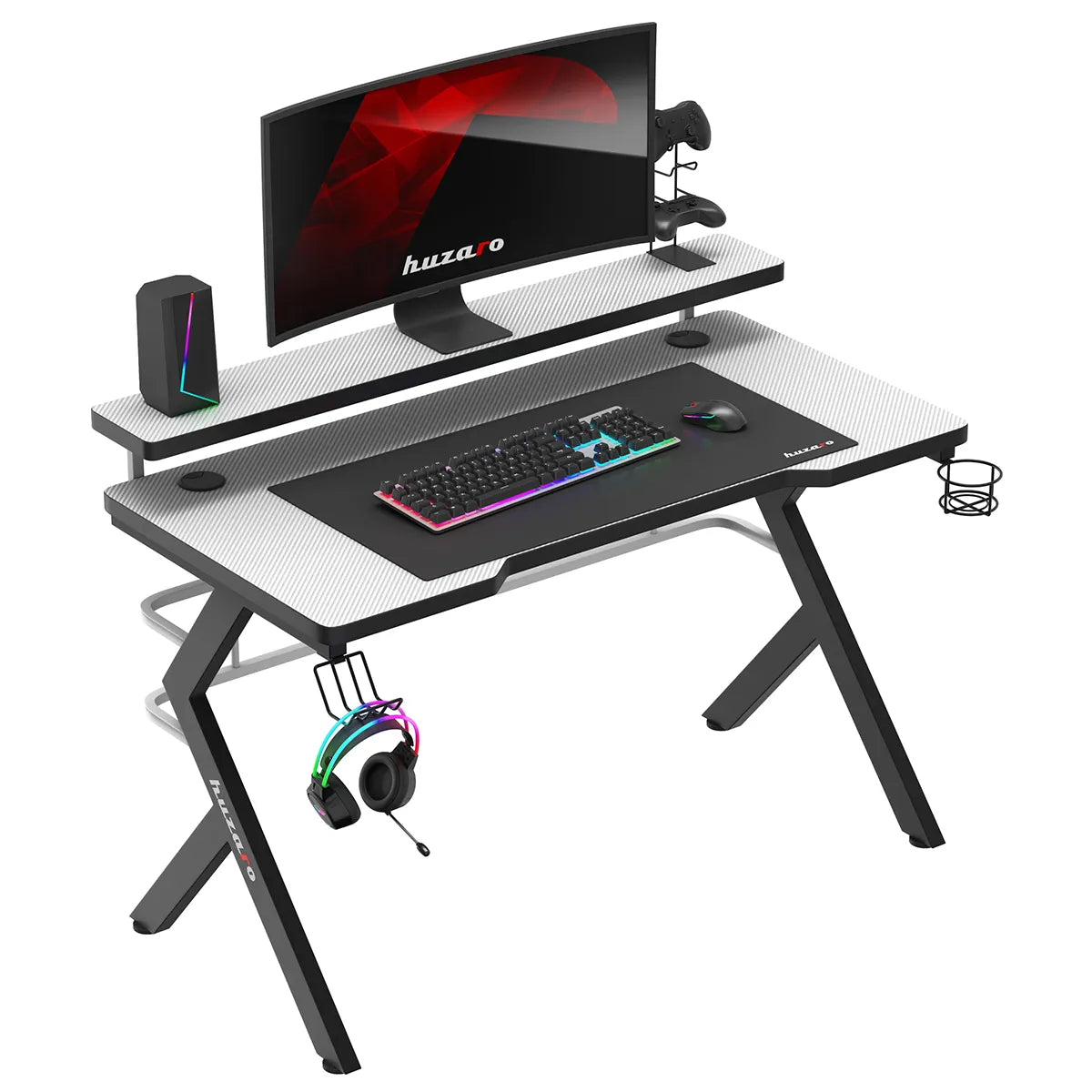 Huzaro Hero 5.0 Weiß Gaming-Schreibtisch