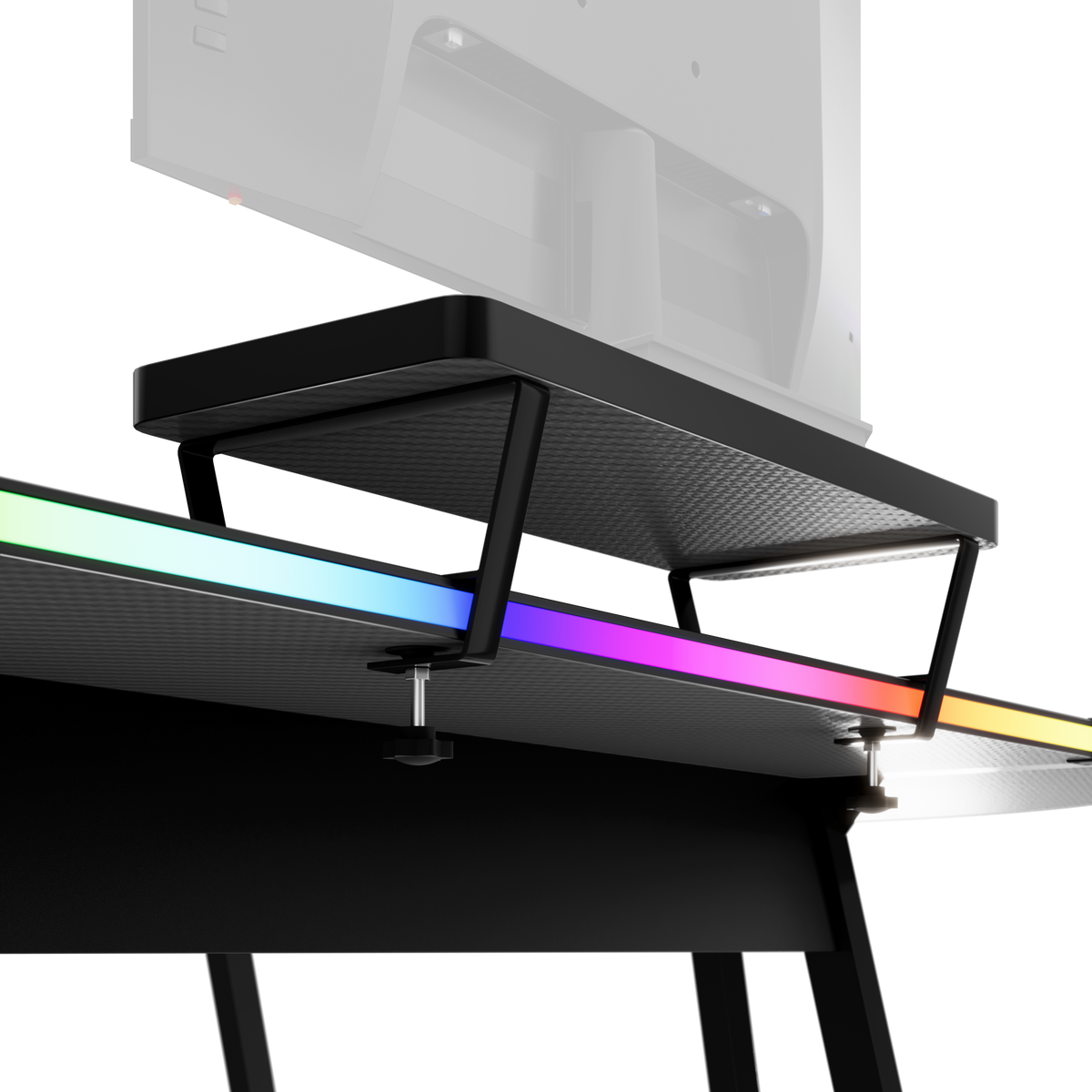 Huzaro Hero 6.0 RGB schwarz Eck-Gaming-Tisch