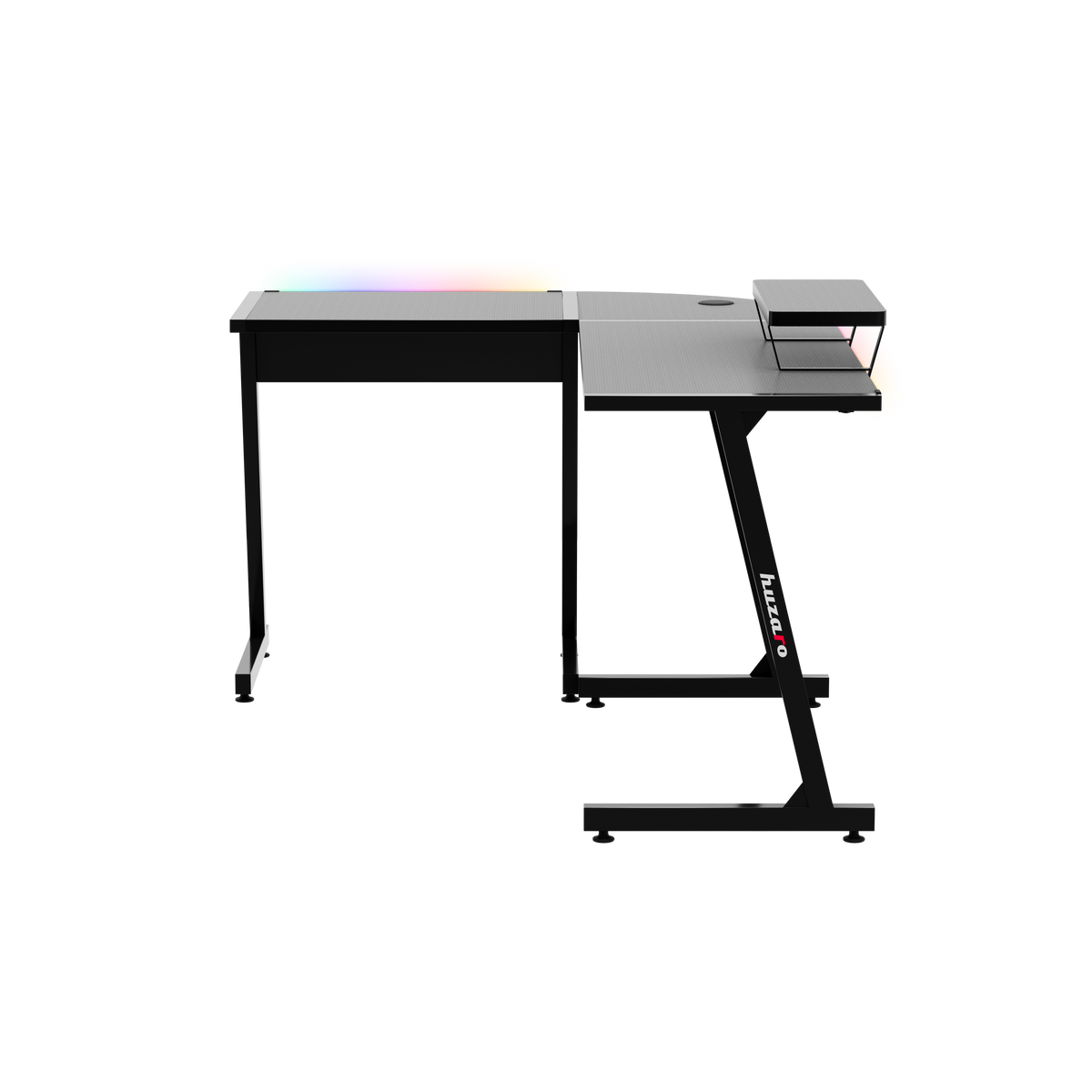 Huzaro Hero 6.0 RGB schwarz Eck-Gaming-Tisch