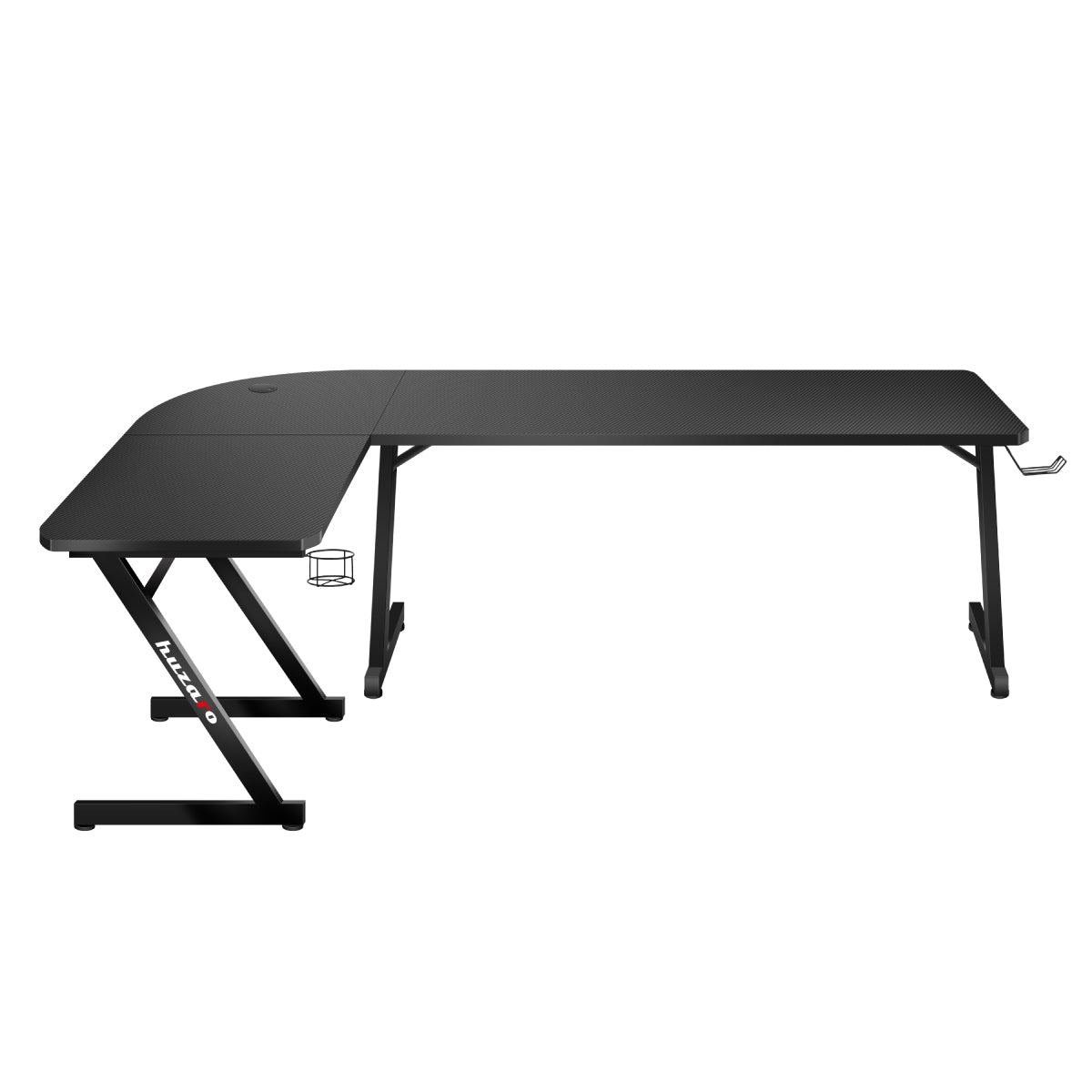 Huzaro Hero 7.0 Eck-Gaming-Schreibtisch schwarz