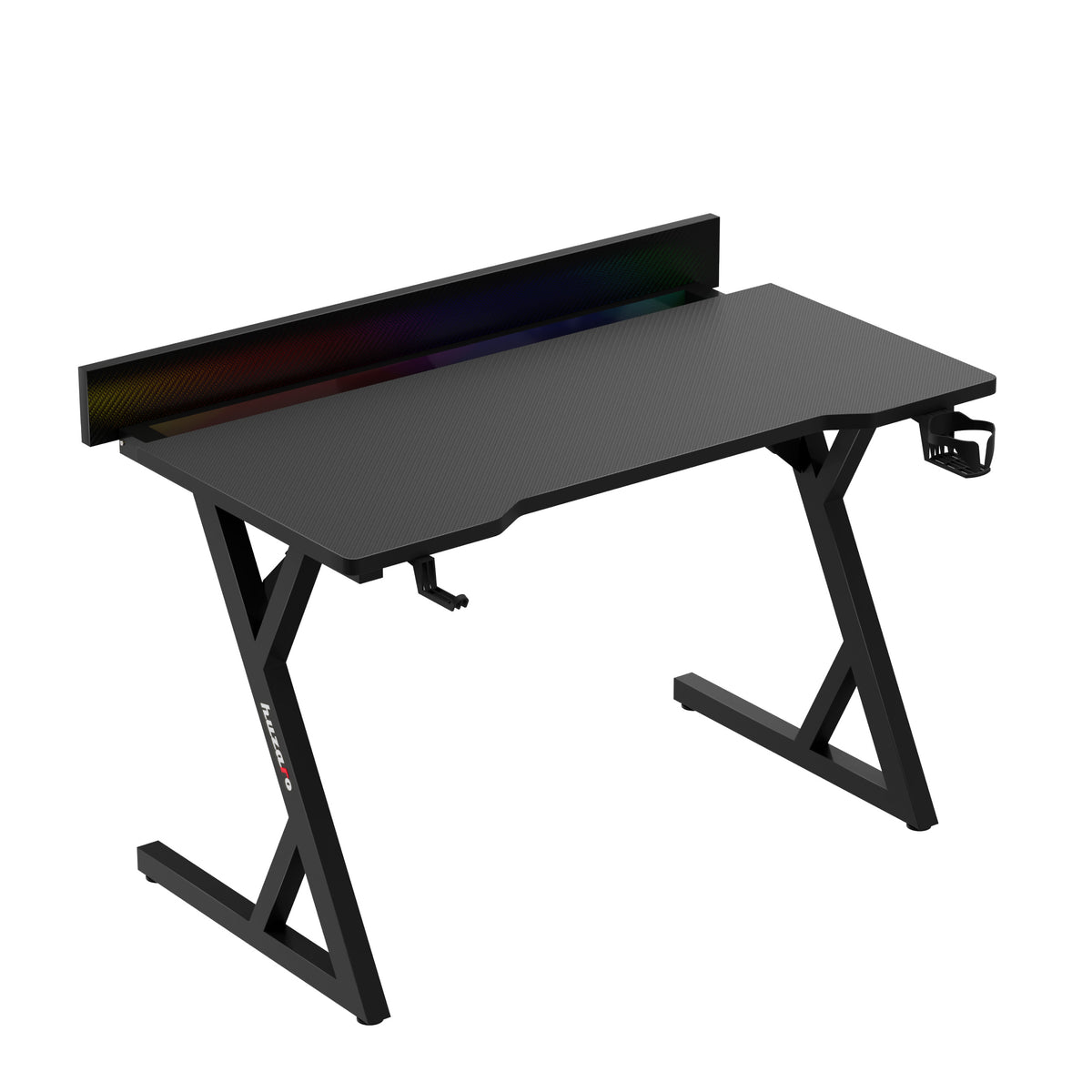 Gaming-Schreibtisch mit LED-Beleuchtung Hero 2.4 RGB Schwarz