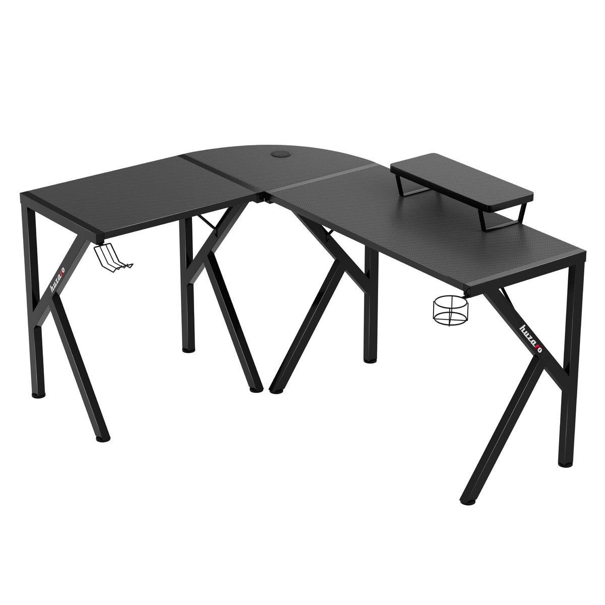 Huzaro Hero 6.3 Eck-Gaming-Schreibtisch schwarz