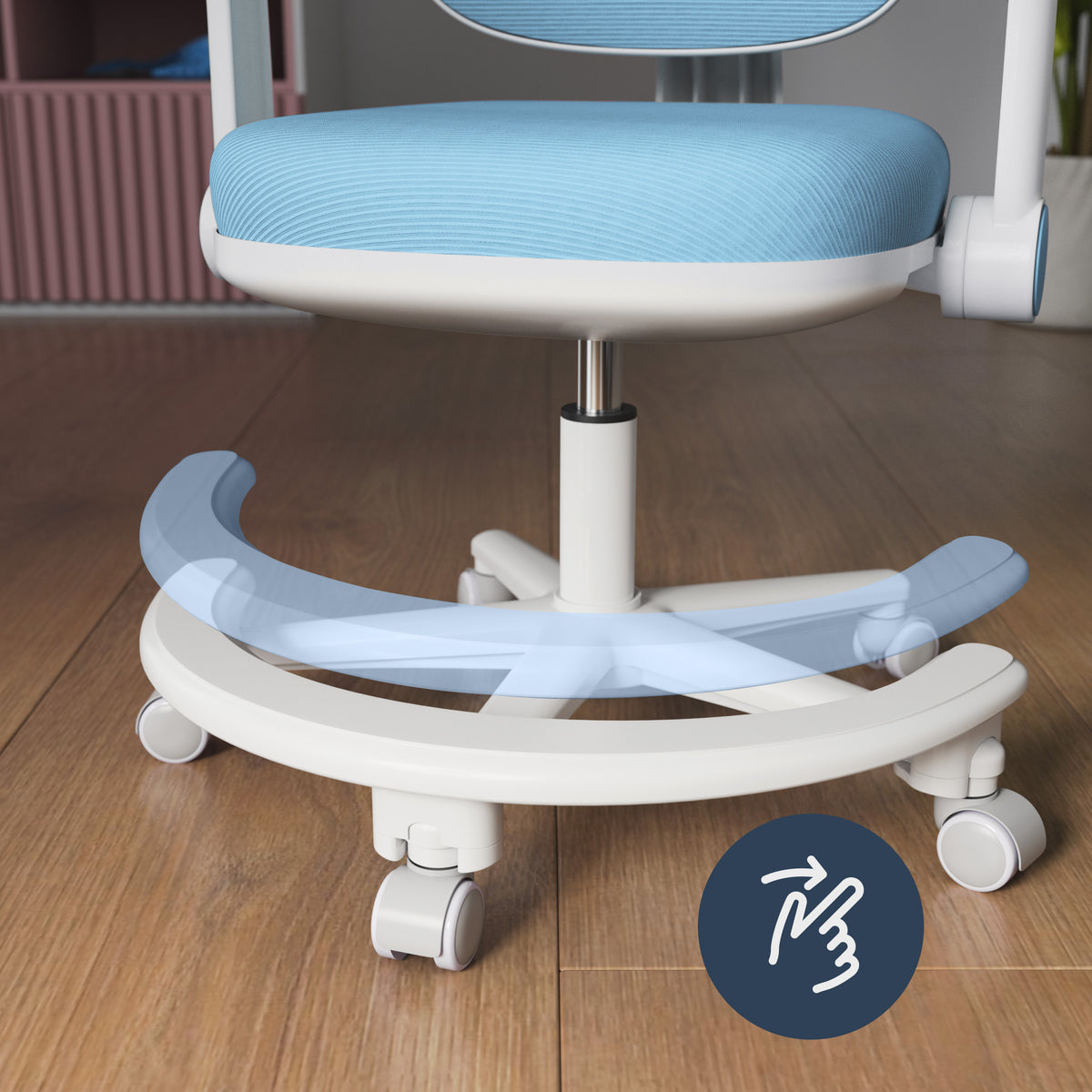 Ergonomischer Schreibtischstuhl für Kinder Mark Adler Junior 3.6 Blue