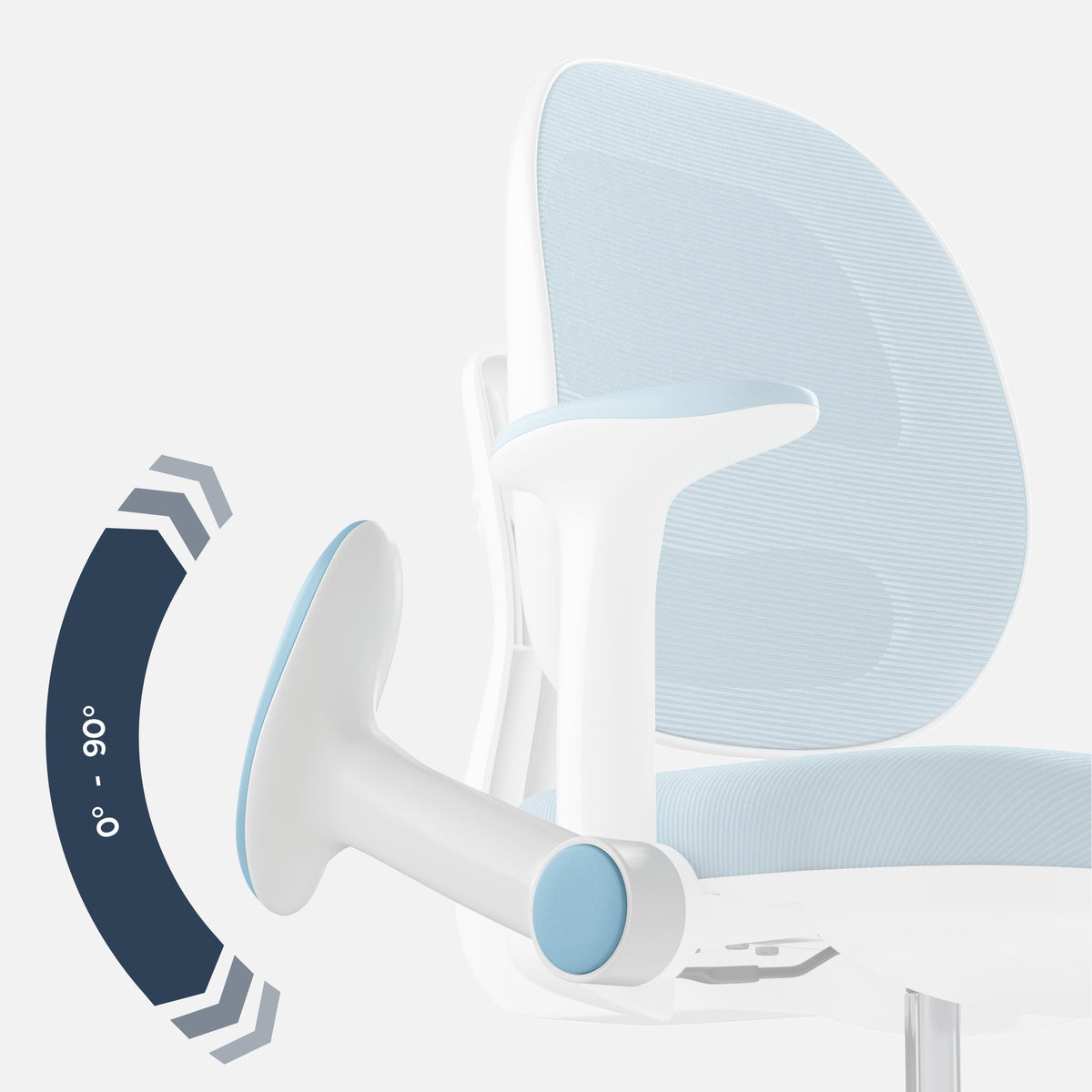 Ergonomischer Schreibtischstuhl für Kinder Mark Adler Junior 3.6 Blue