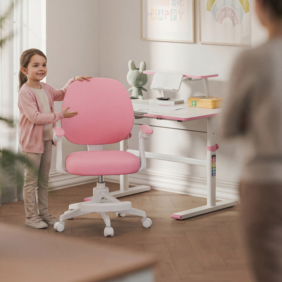 Drehstuhl für Kinder Mark Adler Junior 3.1 Pink