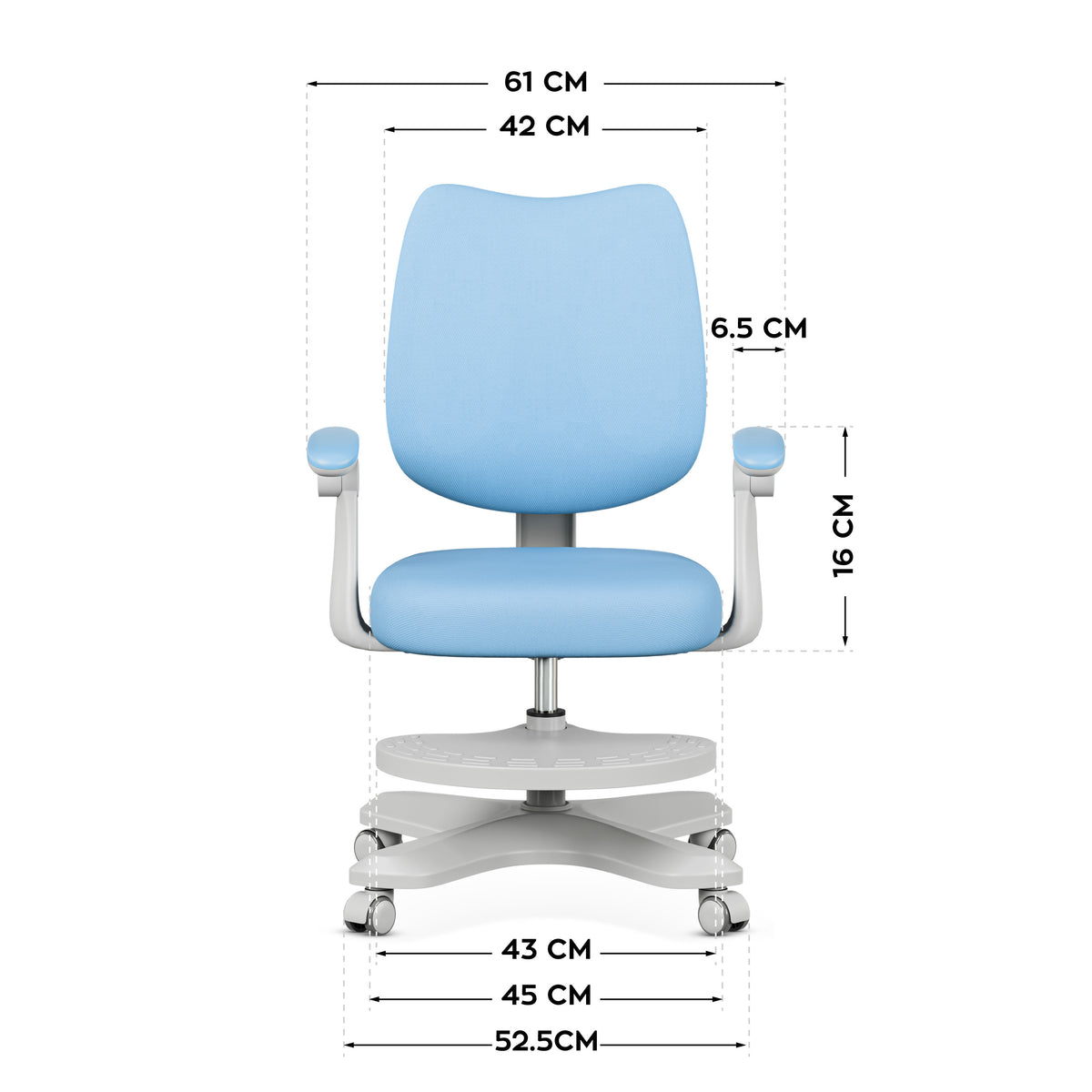Mark Adler Junior 4.6 Blau ergonomischer Kinderstuhl