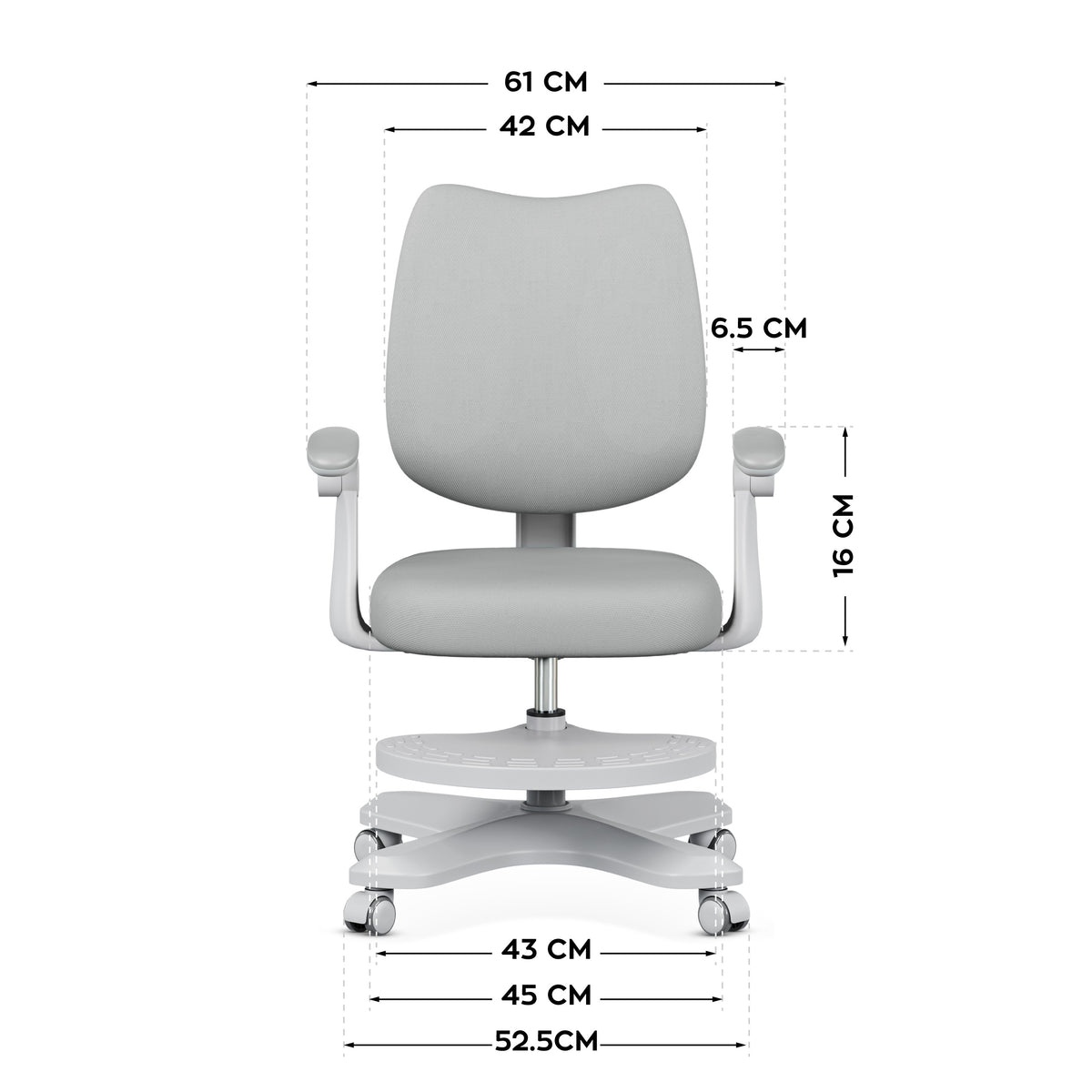 Mark Adler Junior 4.6 Grau ergonomischer Kinderstuhl