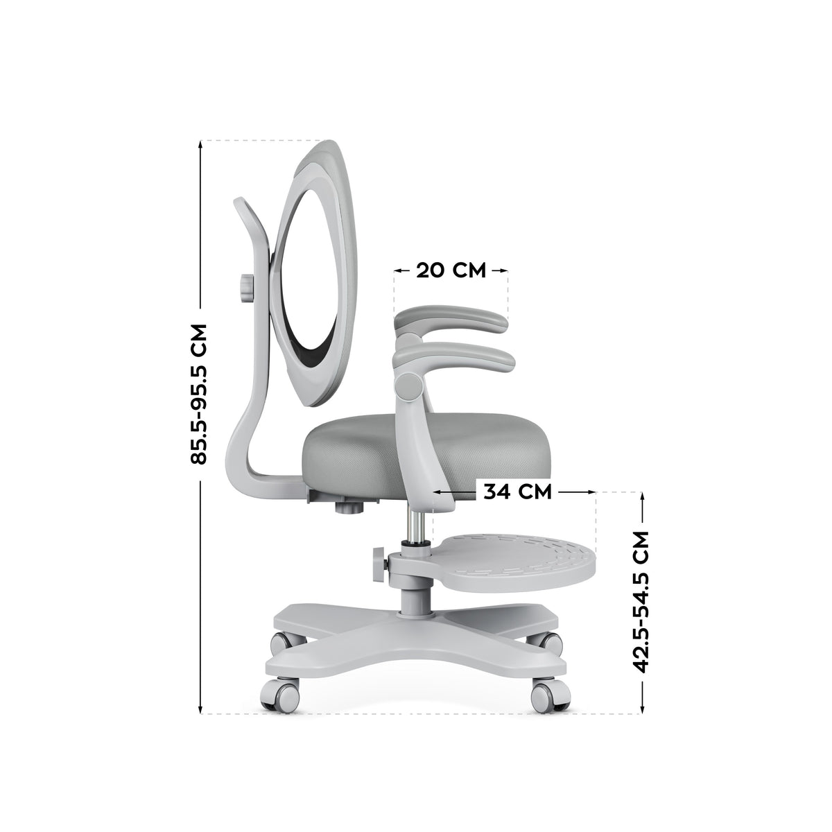Mark Adler Junior 4.6 Grau ergonomischer Kinderstuhl