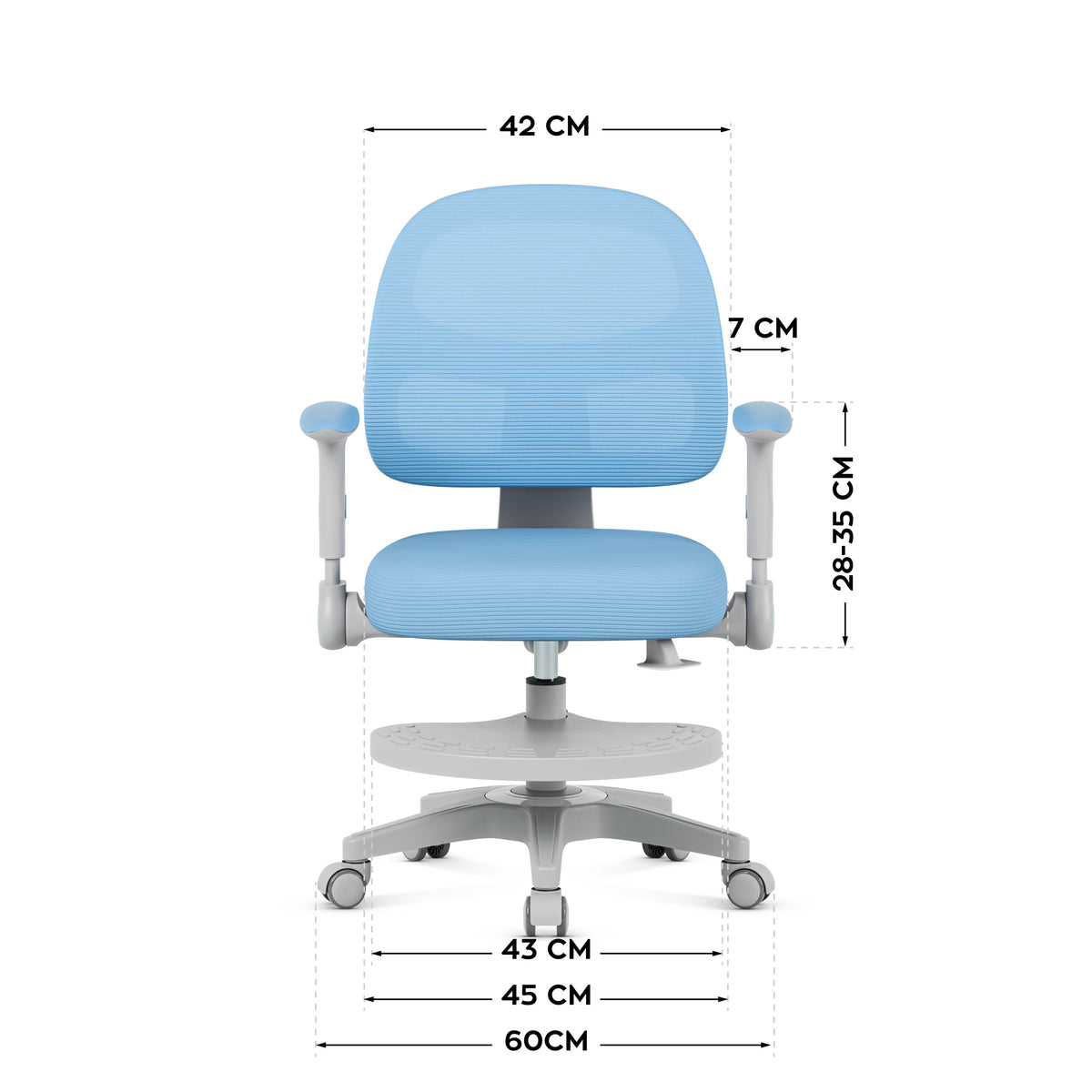 Mark Adler JUNIOR 5.0 Blau Drehstuhl 