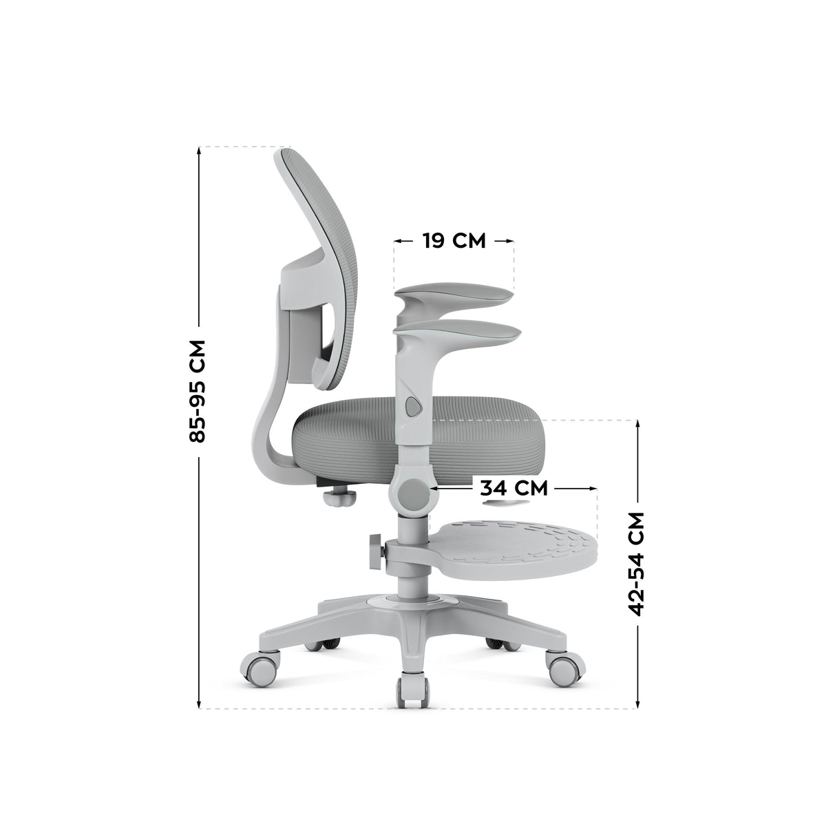 Mark Adler JUNIOR 5.0 Grau Drehstuhl 