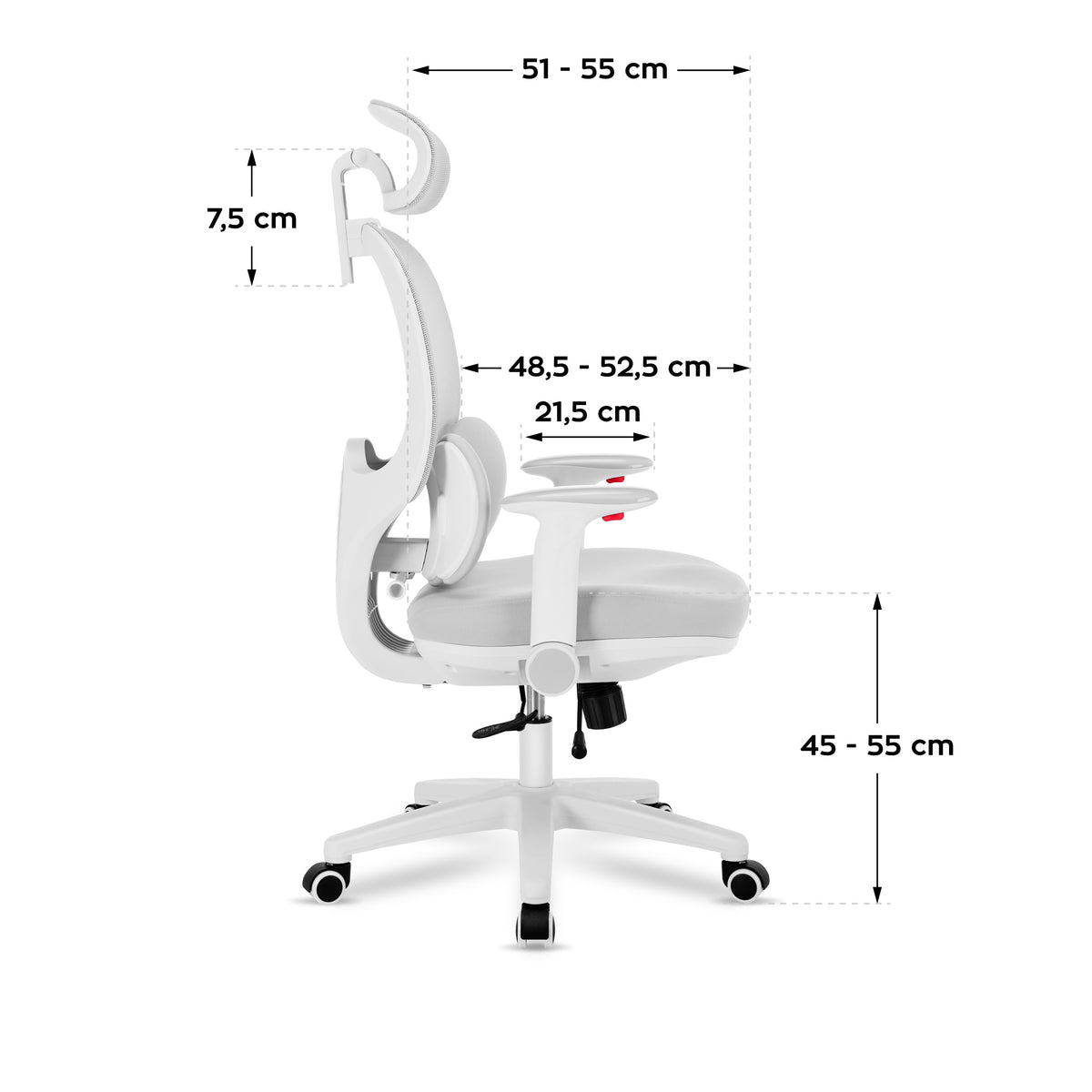 Mark Adler Junior 6.3 Grau ergonomischer Kinderstuhl