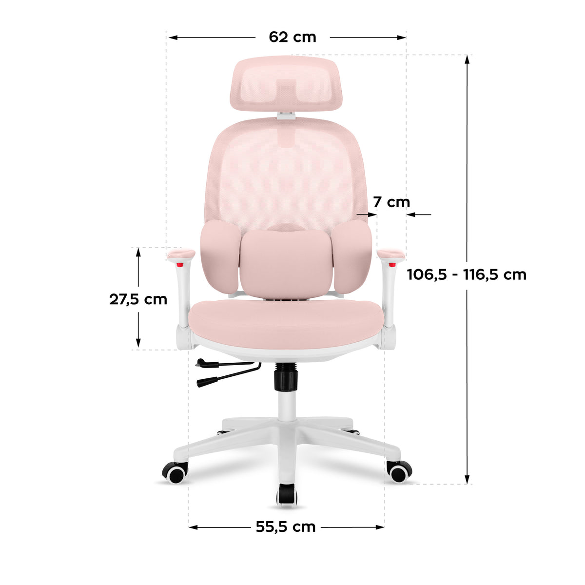 Mark Adler Junior 6.3 Pink ergonomischer Kinderstuhl