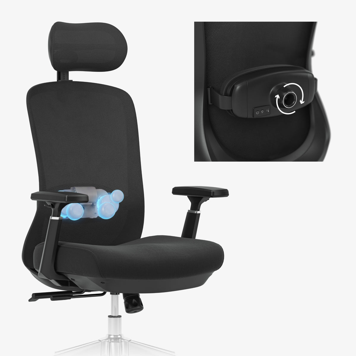 Bürostuhl mit Massage Mark Adler Leadpro 6.0 Black